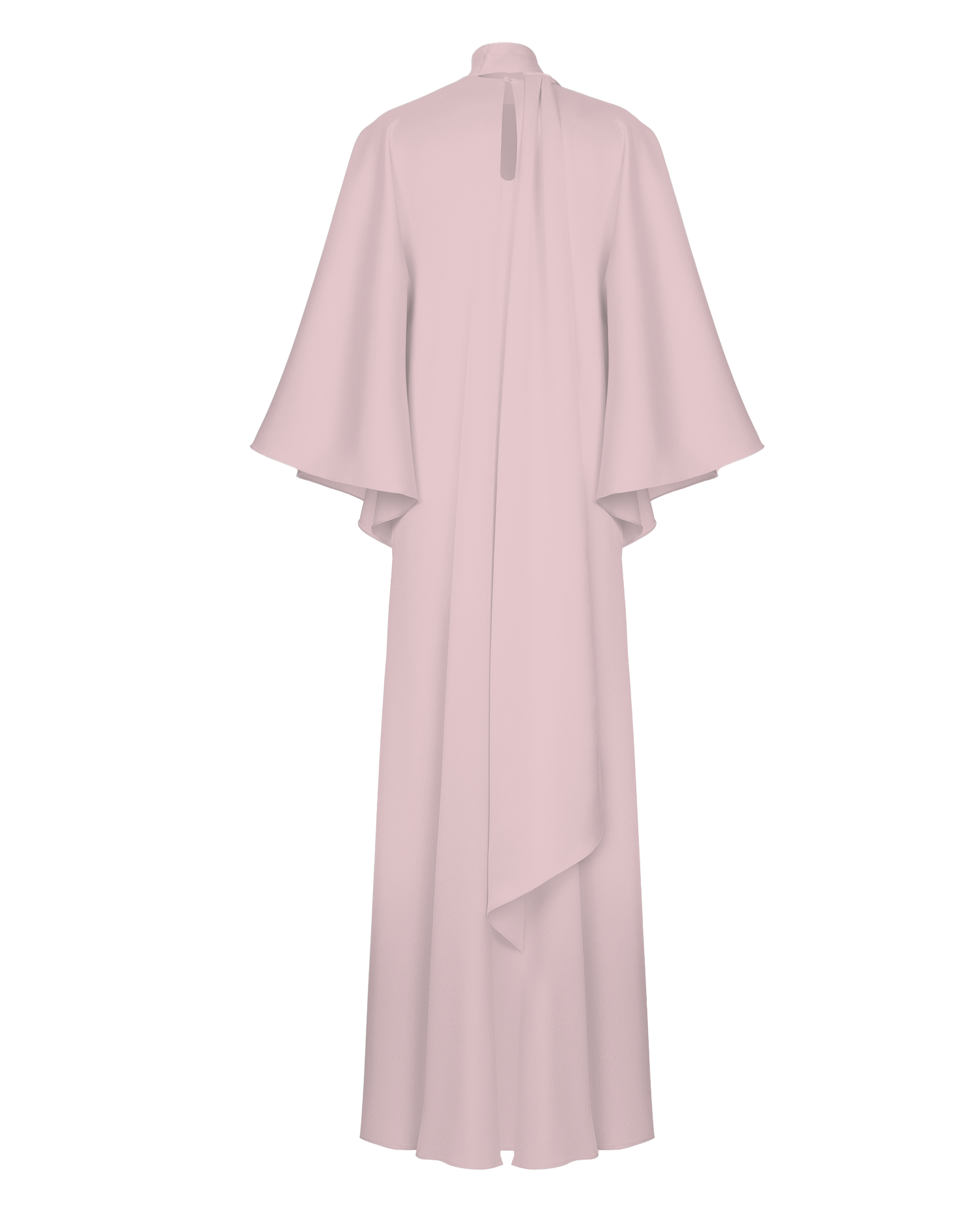 Bow-embellished satin voluminous gown