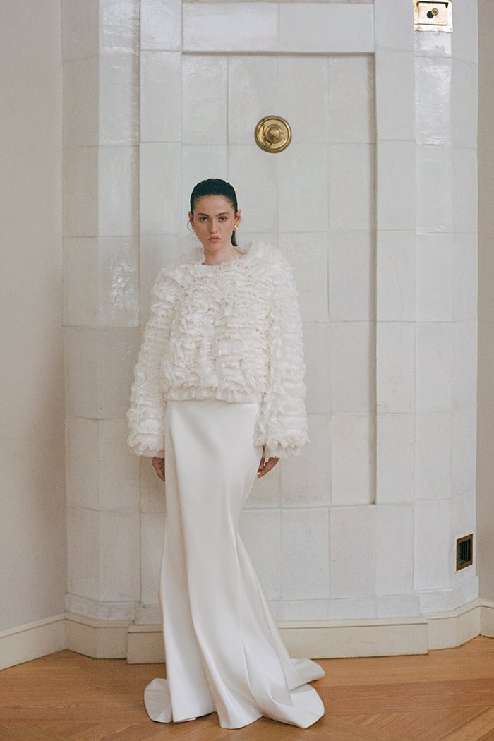 Chiffon and silk jacket – Rasario
