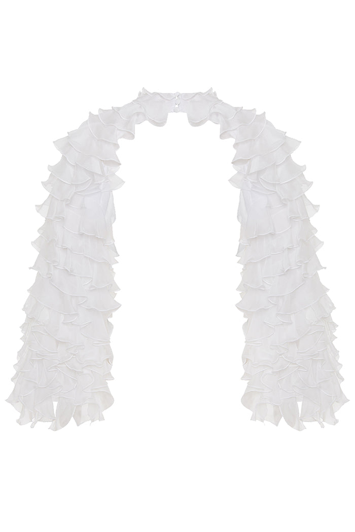 Chiffon bolero with flounces – Rasario