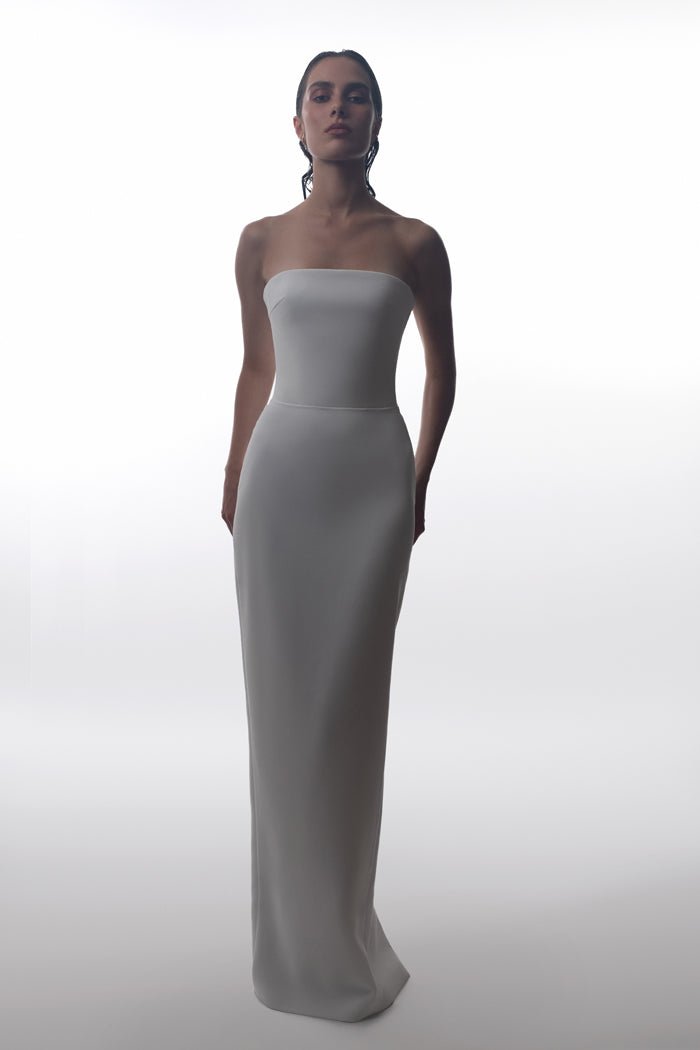 Crepe corset maxi dress – Rasario