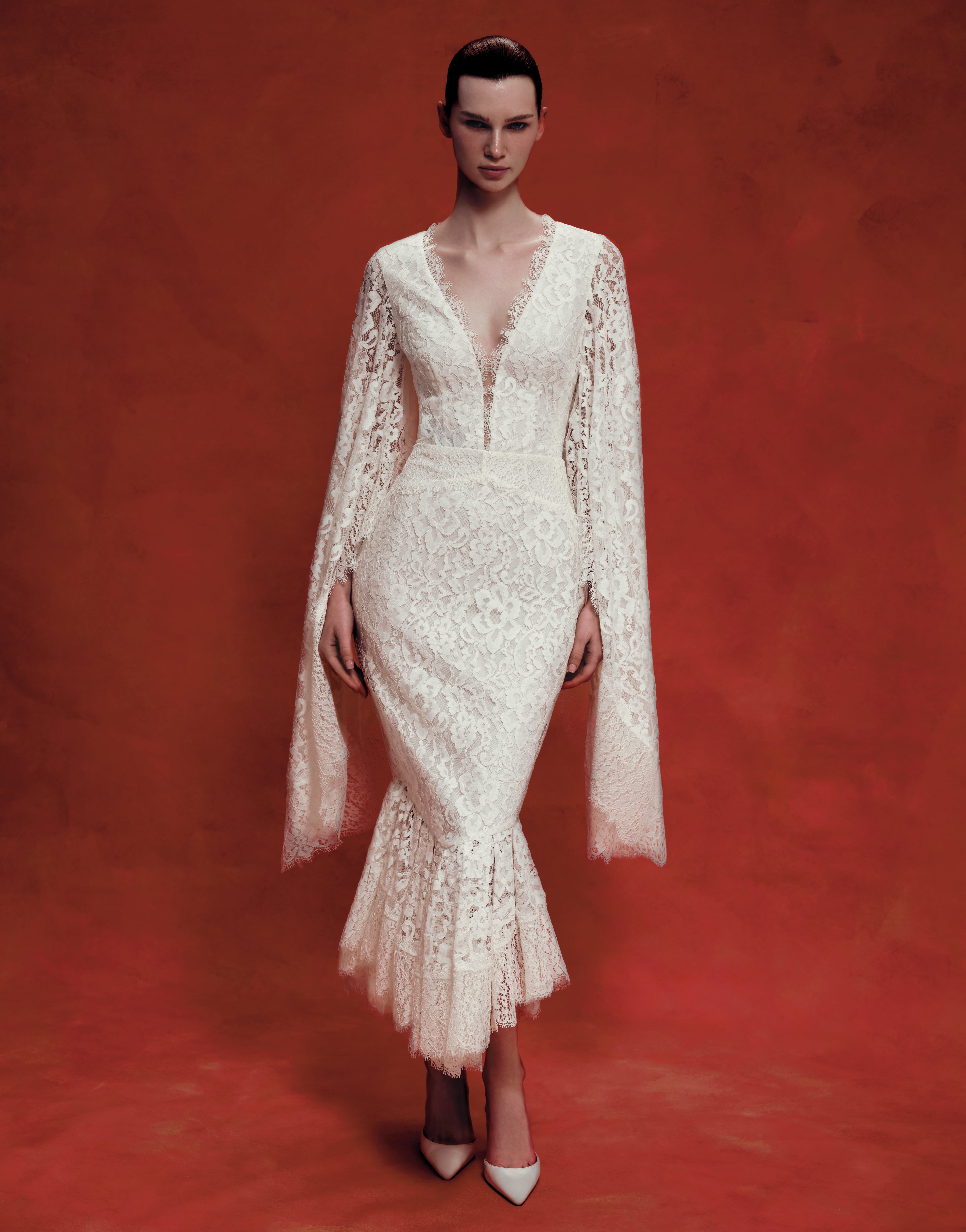Lace midi dress – Rasario