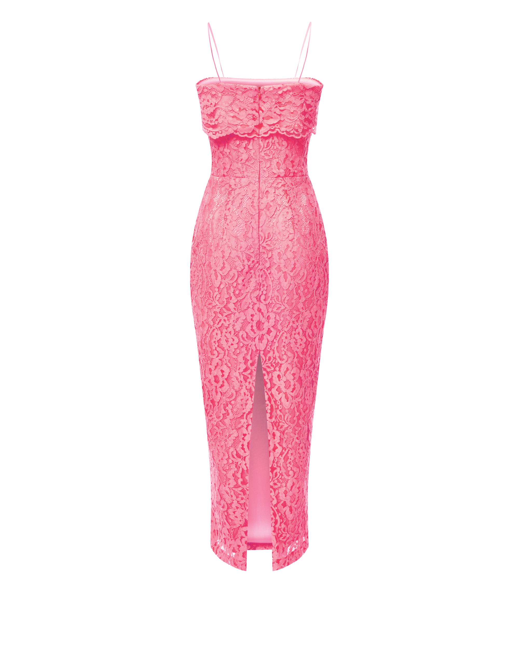 Off-the-shoulder lace long midi dress – Rasario