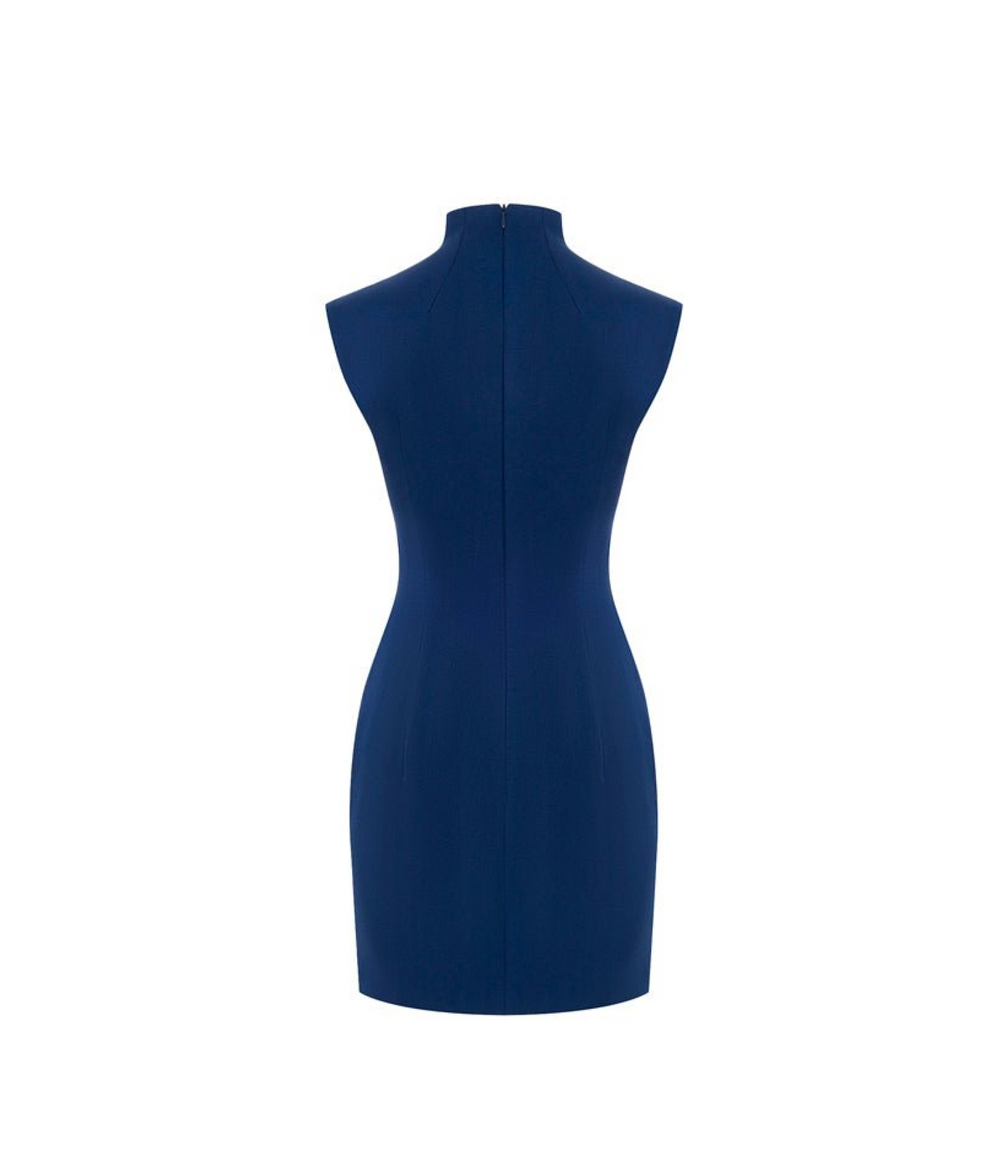 Draped satin mini dress with cutouts
