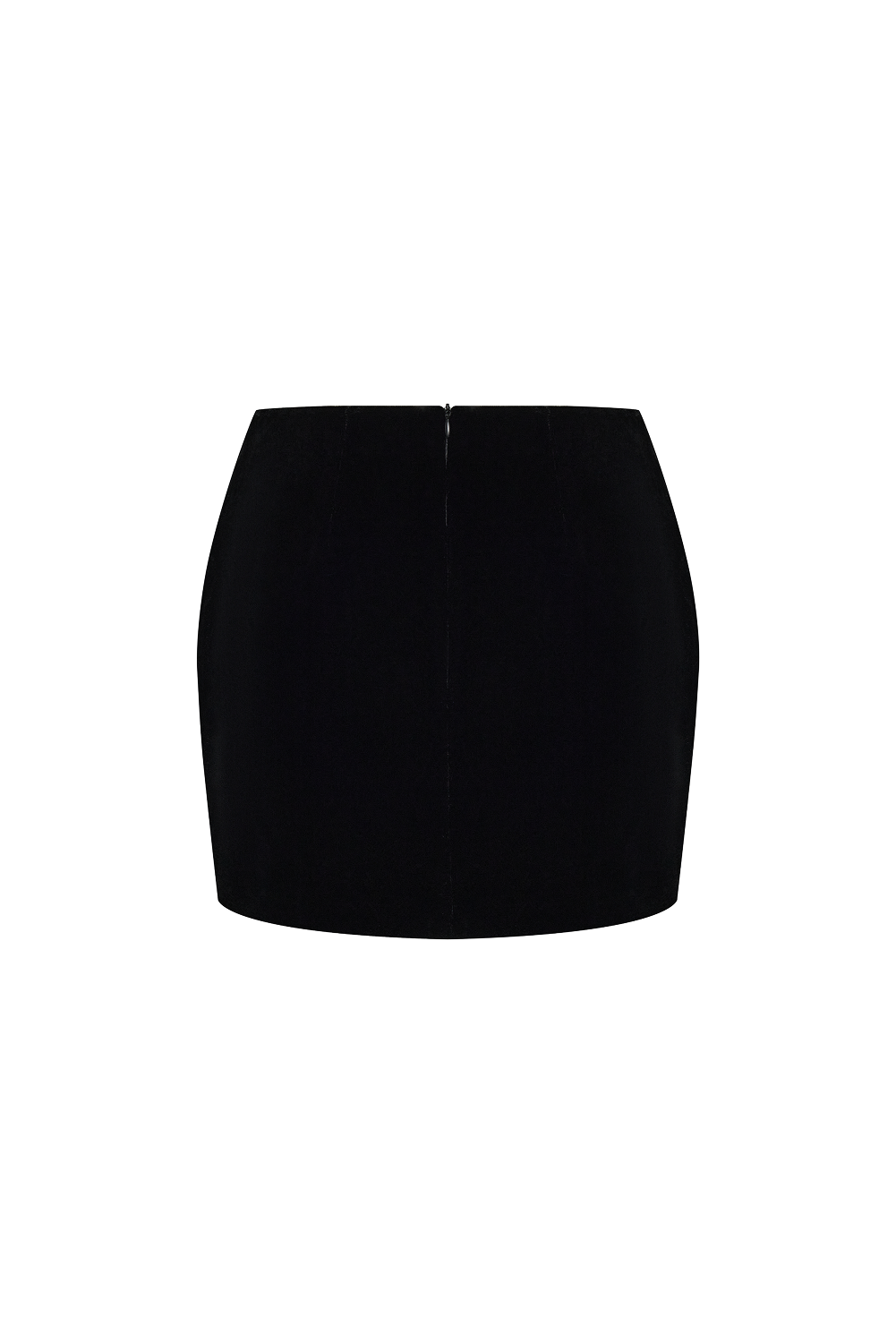 Velvet mini skirt