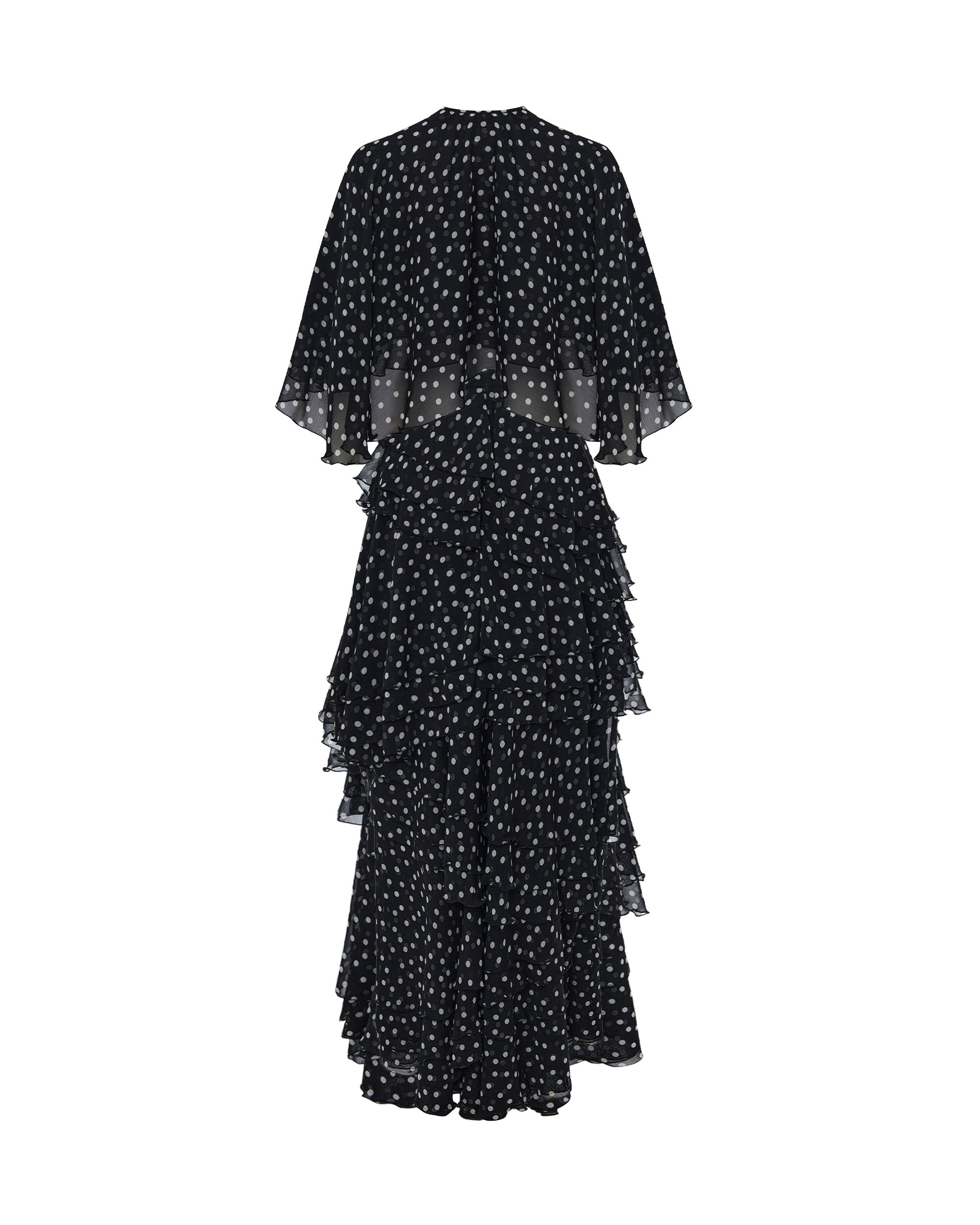 Chiffon maxi dress with bolero