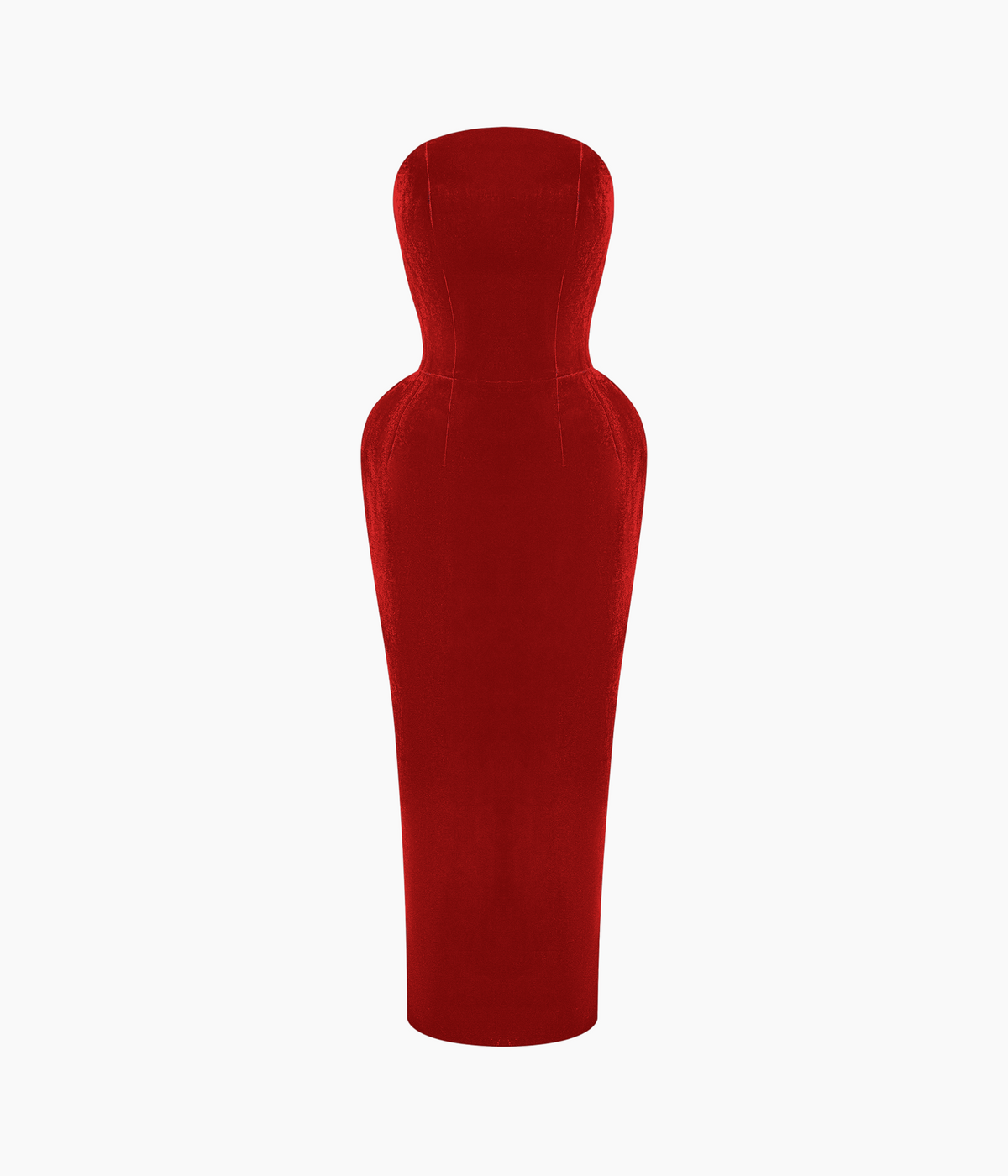 Velvet corset midi dress with lacing