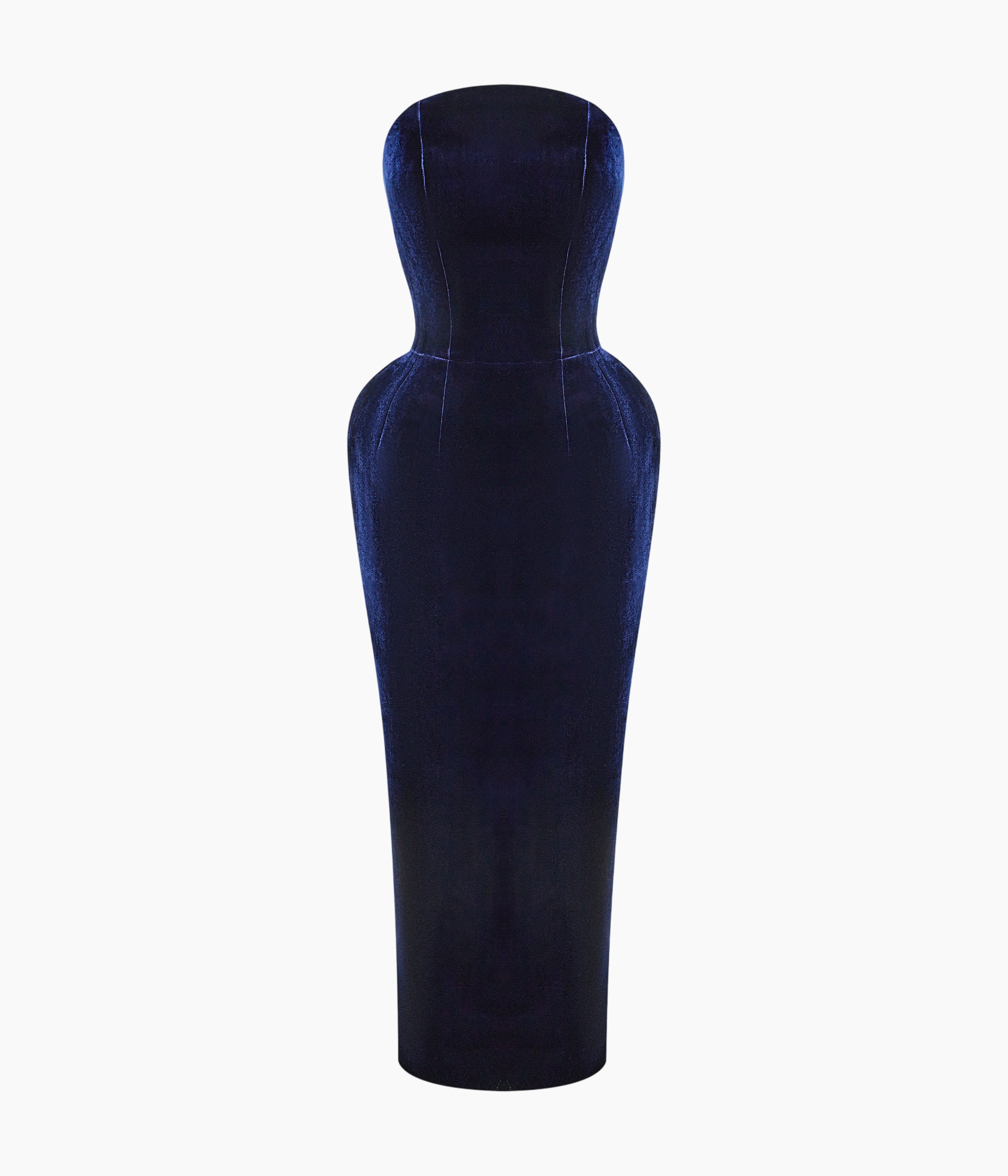 Velvet off-shoulder corset dress