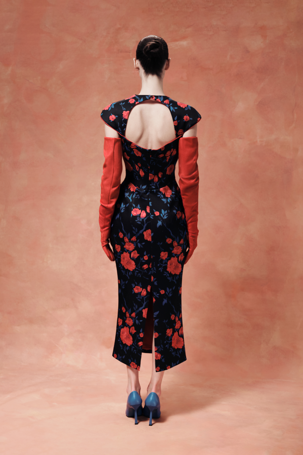 Printed midi dress