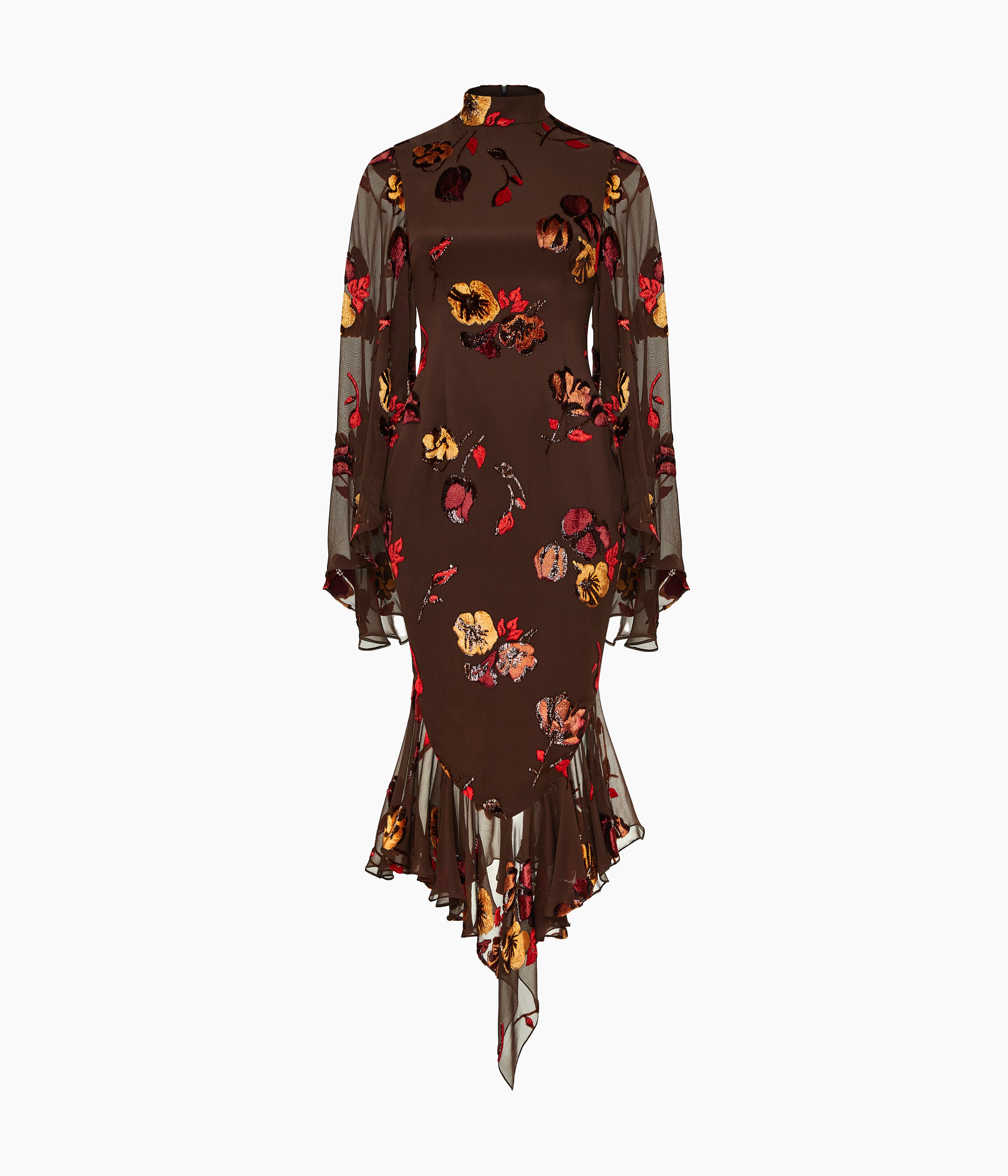 Devoré Velvet Midi Dress