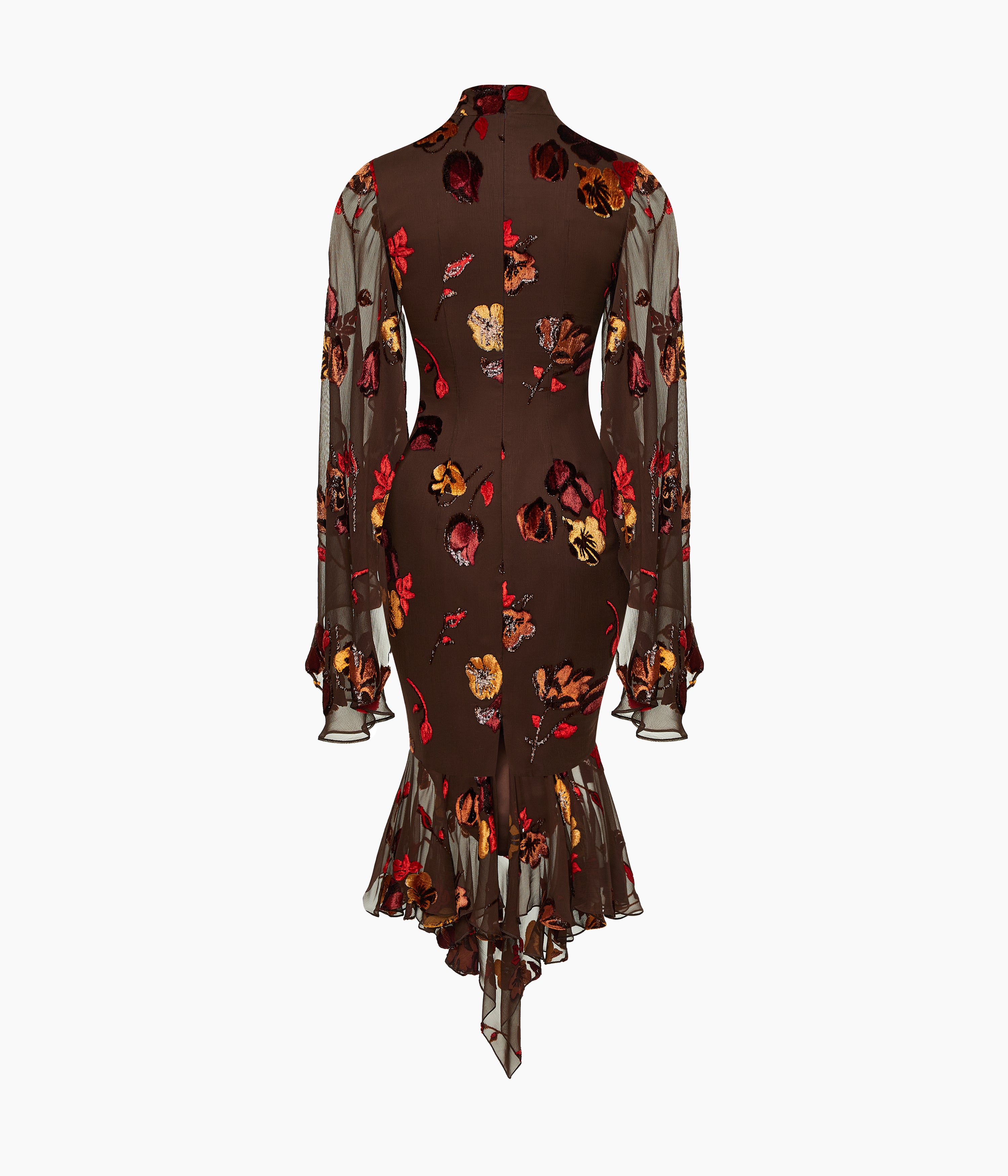 Devoré Velvet Midi Dress