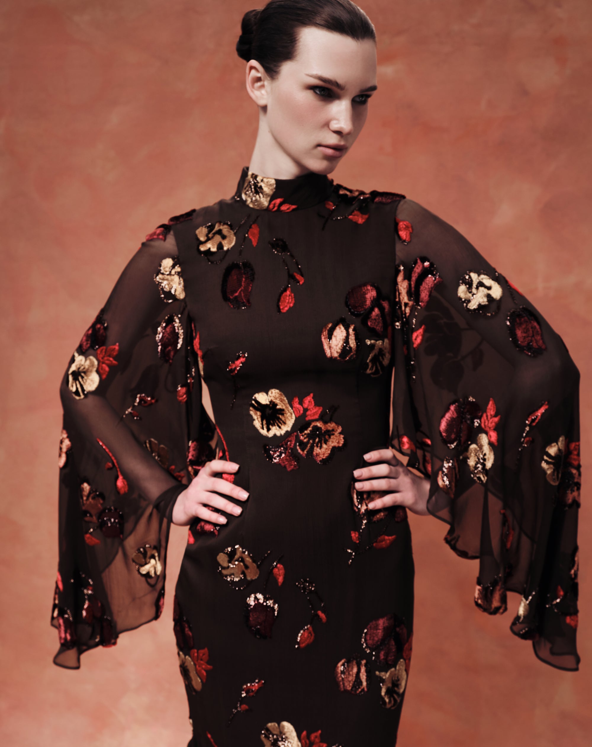Devoré Velvet Midi Dress