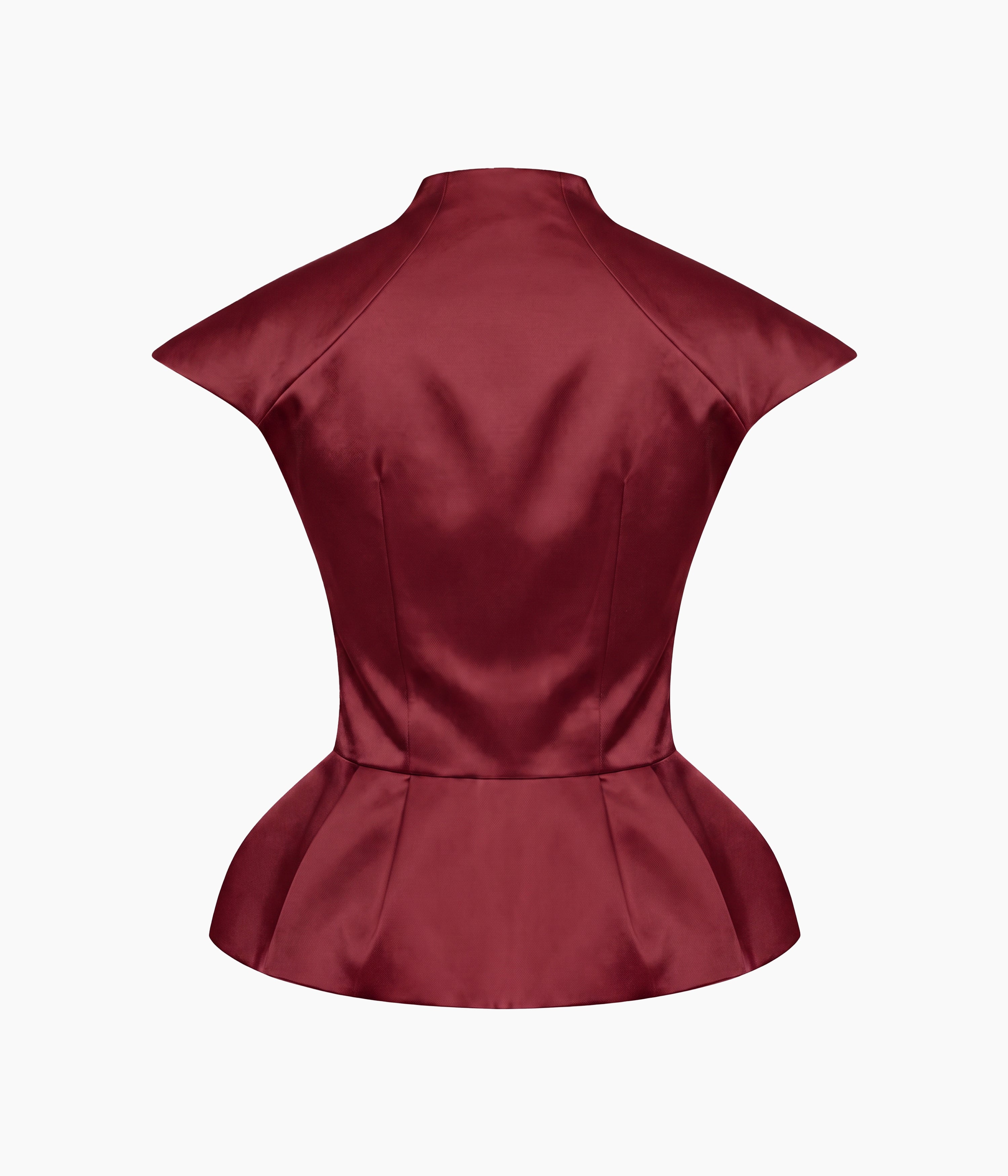 Crepe Satin Draped Top