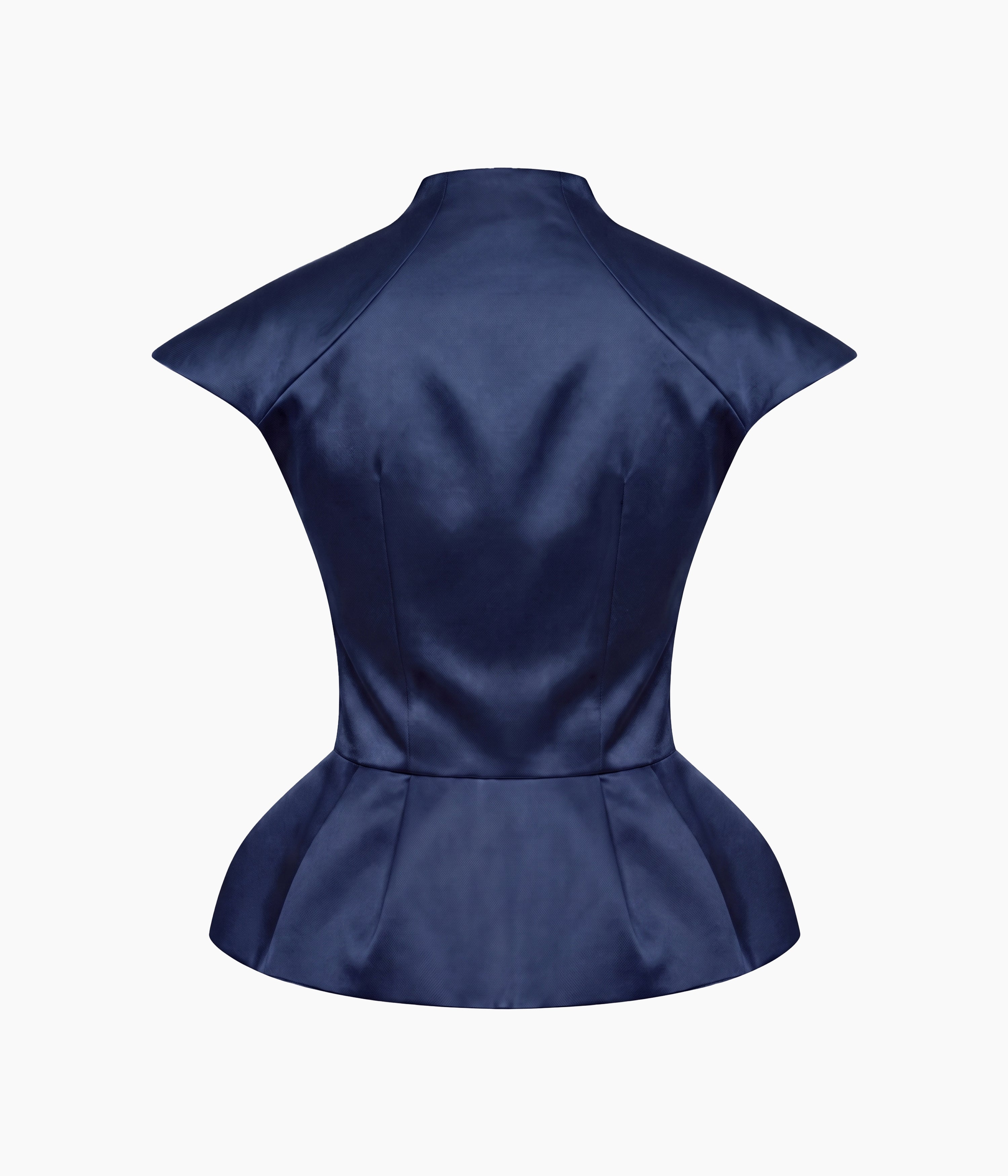 Crepe Satin Draped Top