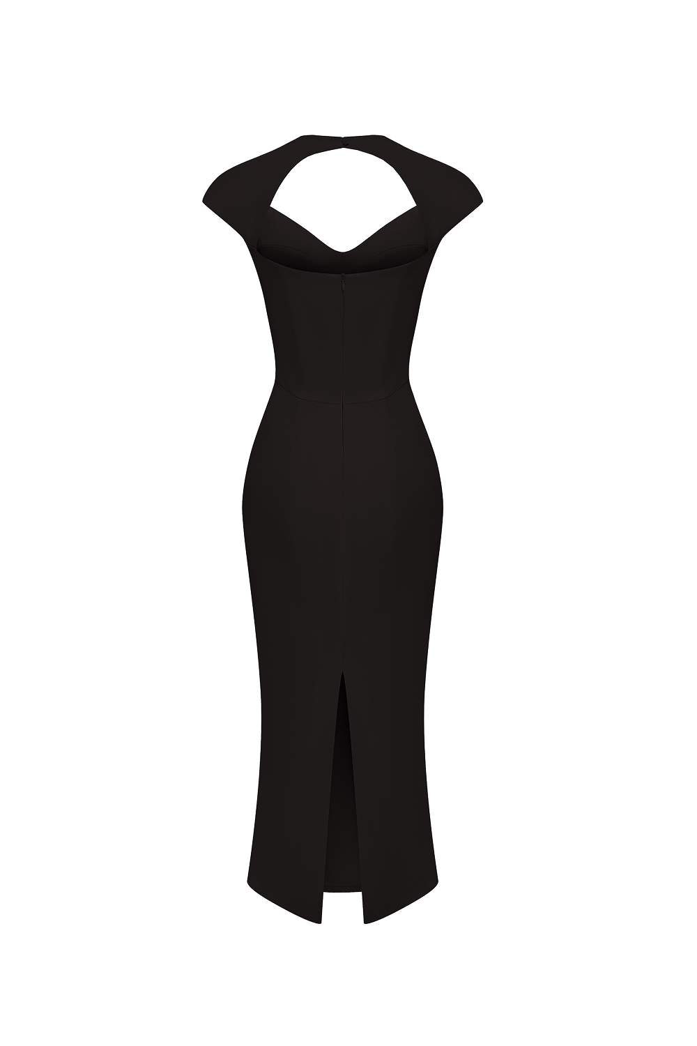 Viscose crepe midi dress – Rasario