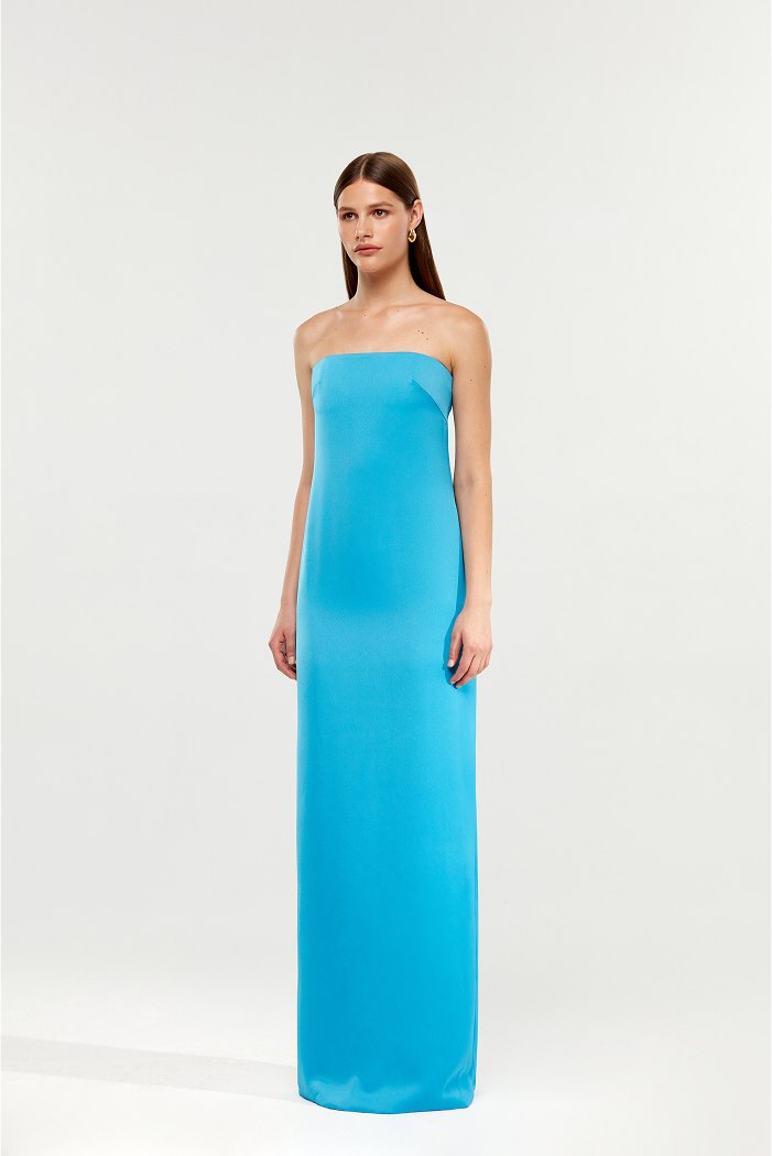 Satin corset maxi dress – Rasario