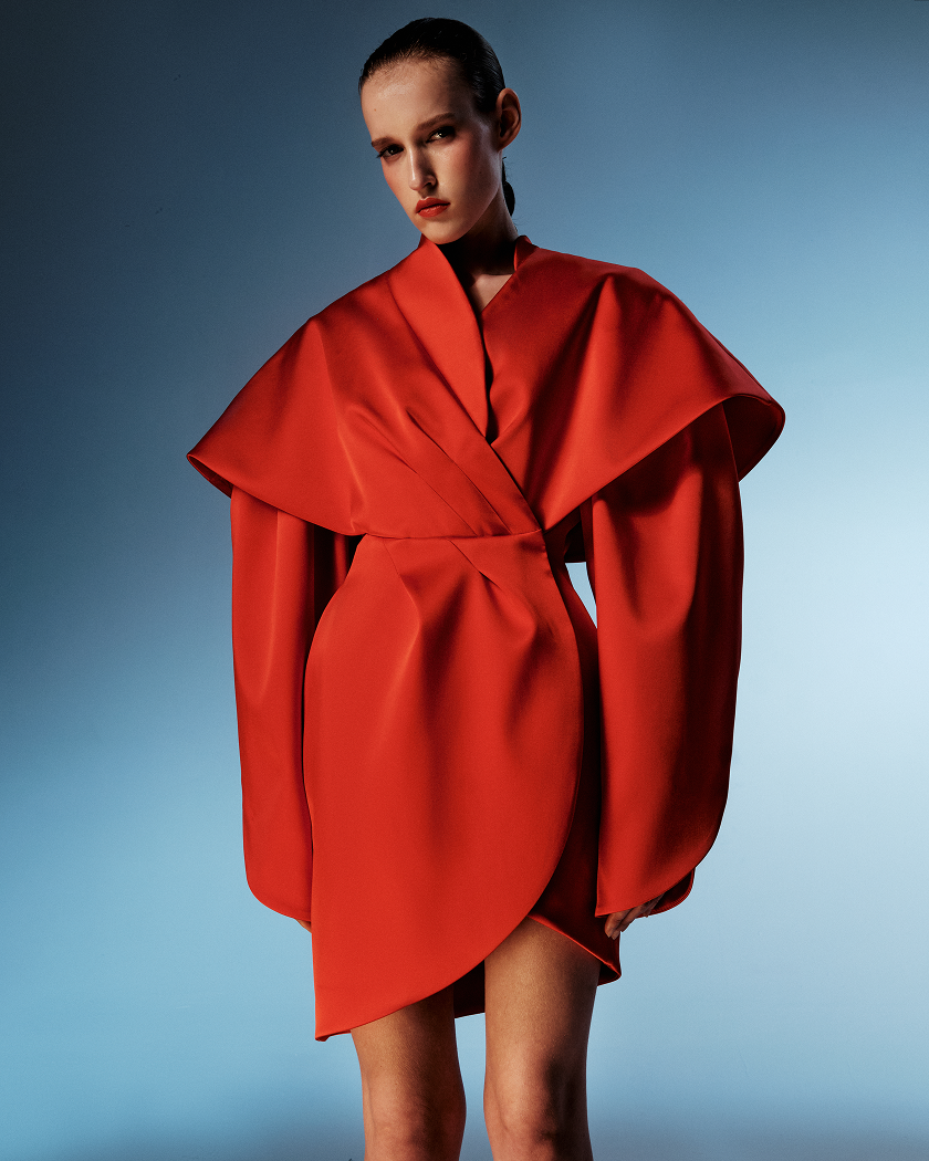 Satin mini dress – Rasario