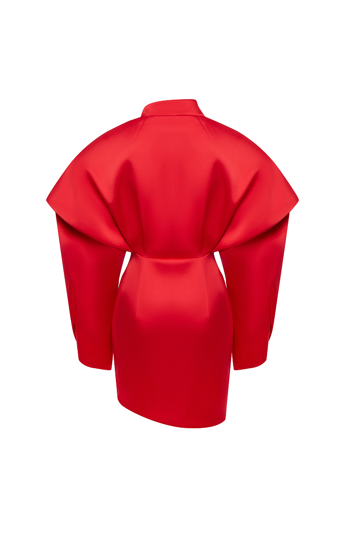 Satin mini dress – Rasario