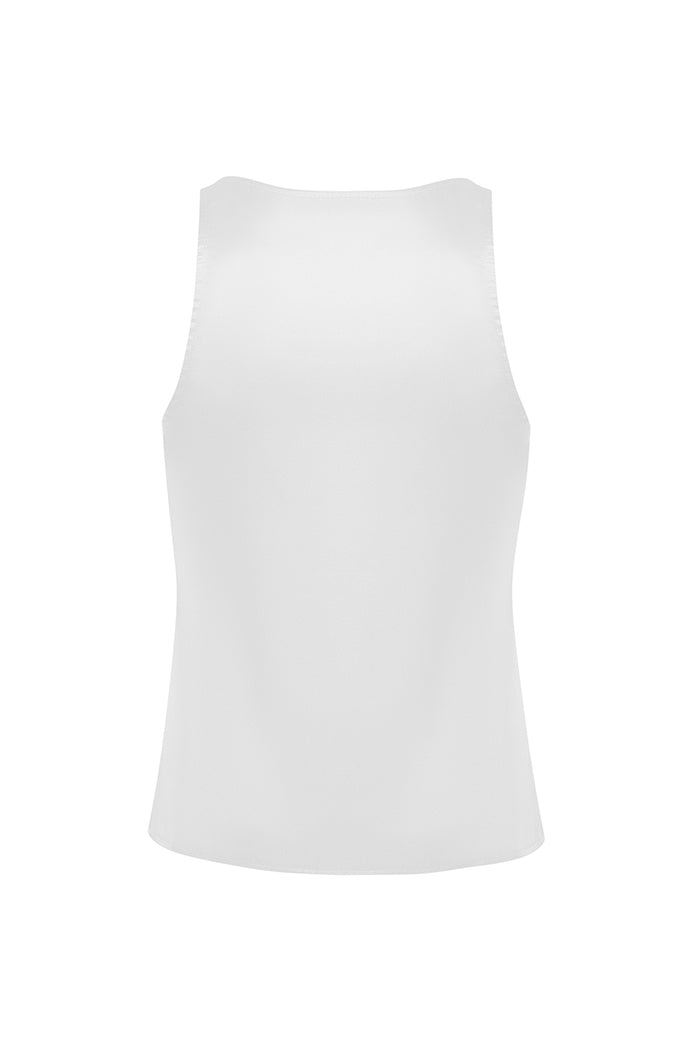 Silk top with a deep neckline – Rasario
