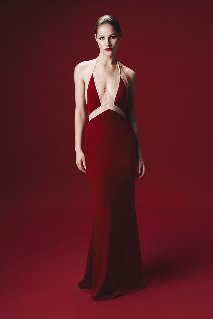 Velvet maxi dress – Rasario
