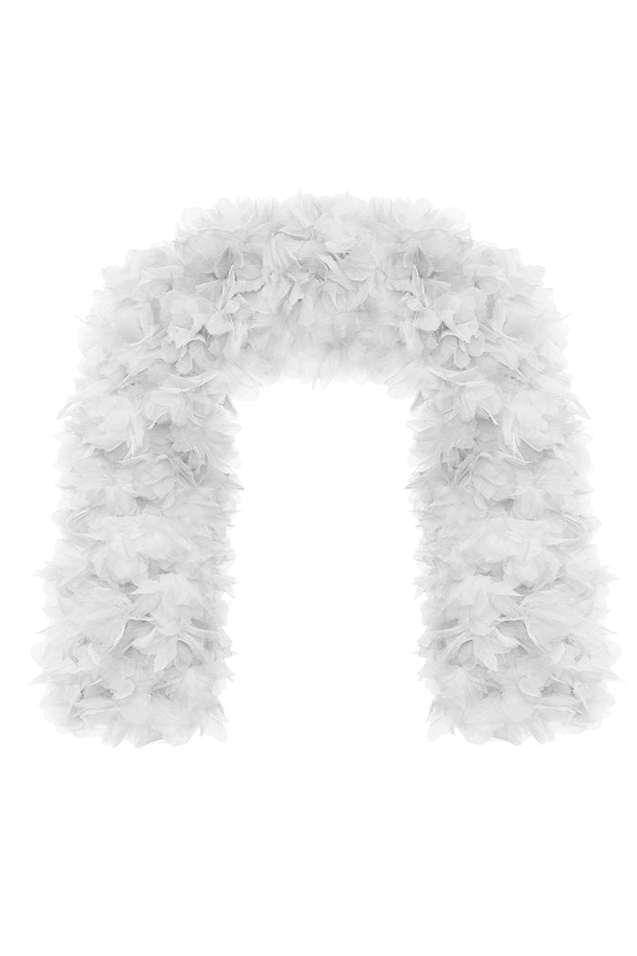 Voluminous bolero with a floral trim – Rasario