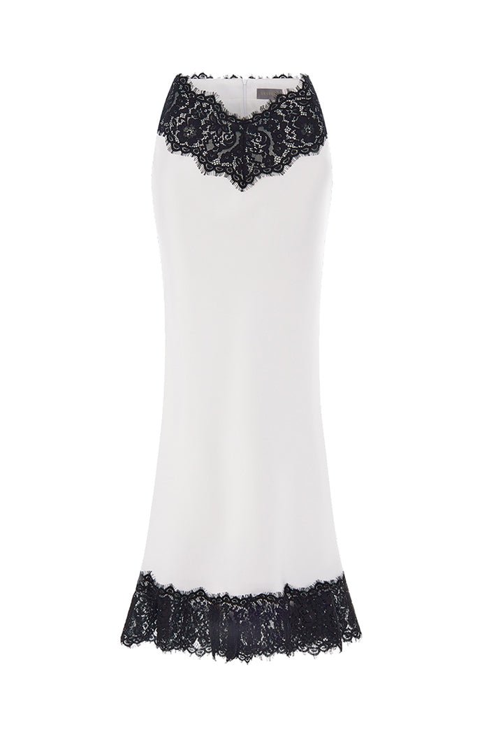 Satin and lace maxi skirt Satin and lace maxi skirt