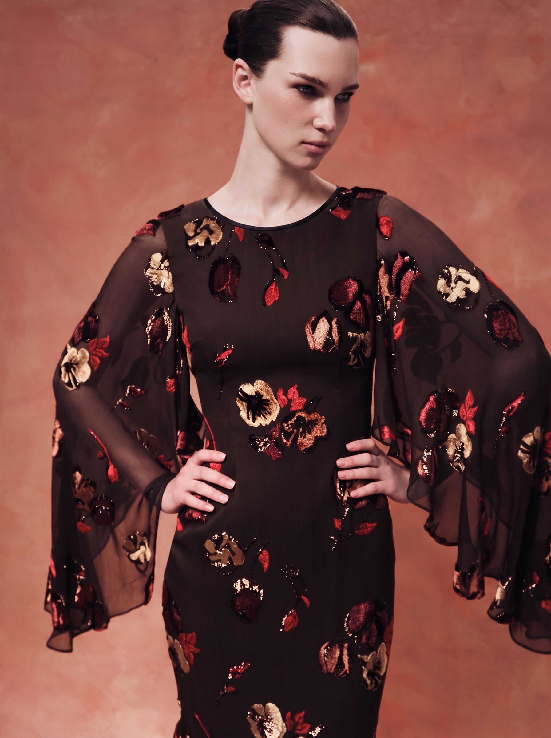 Devoré Velvet Midi Dress