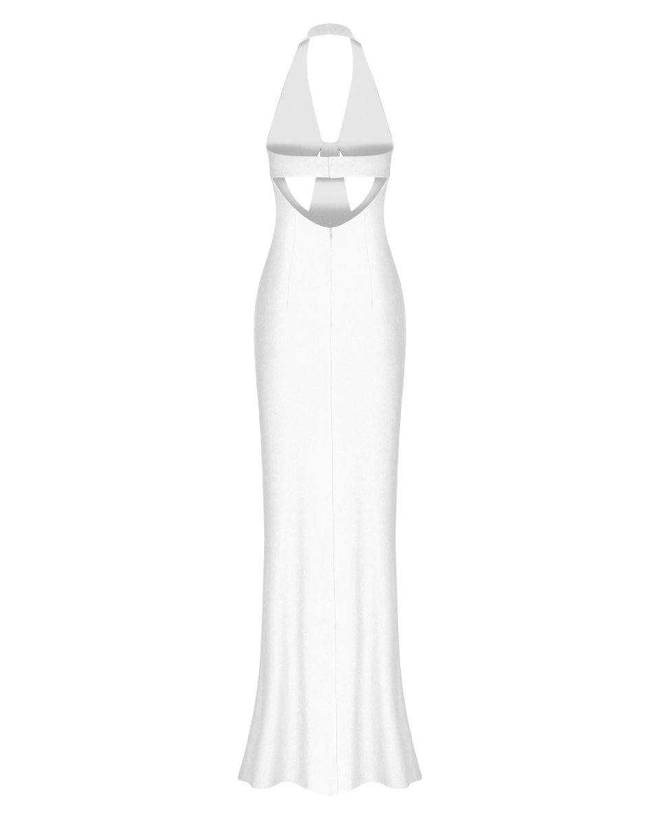 Cutout crepe maxi dress – Rasario