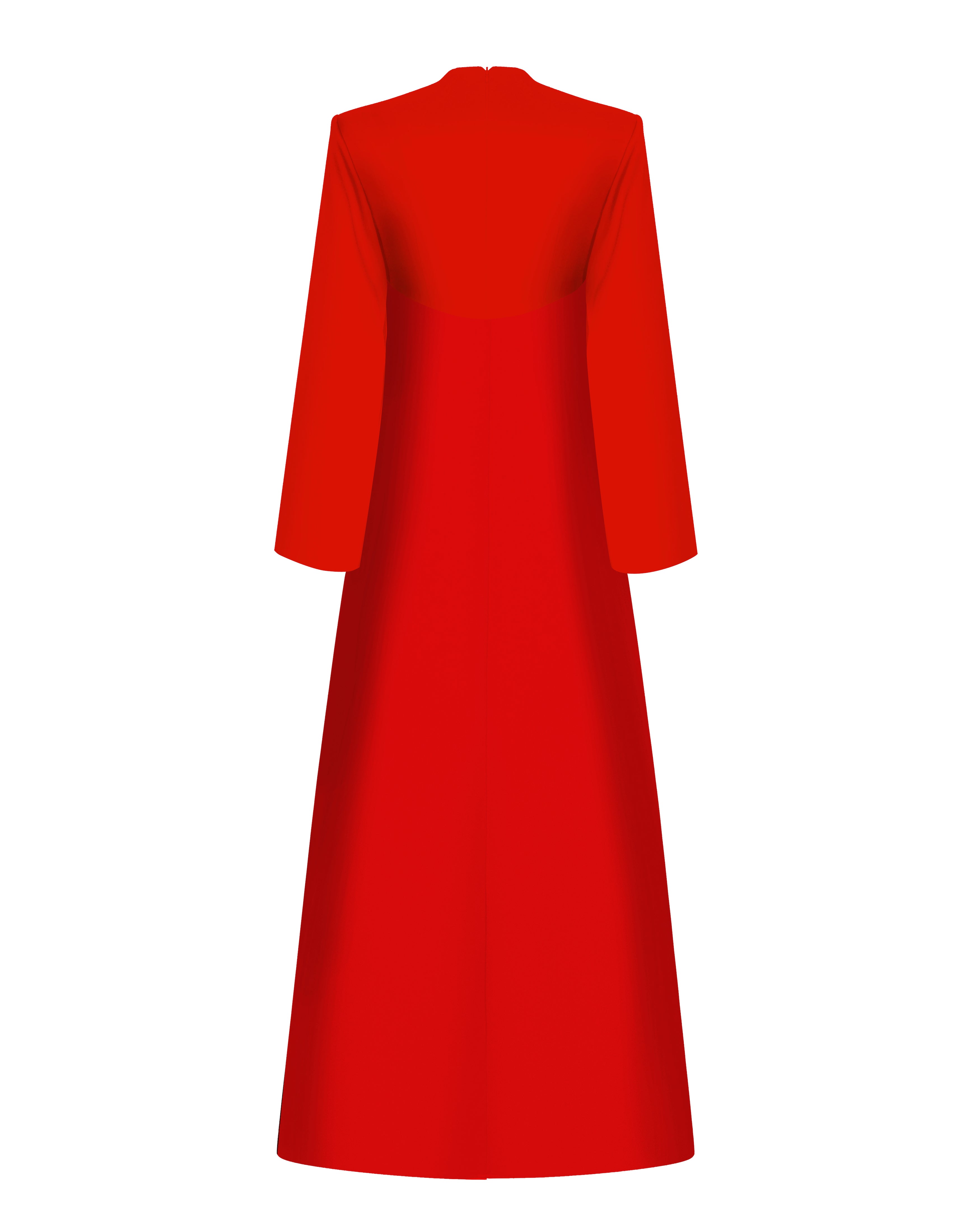 Front-slit satin maxi dress – Rasario
