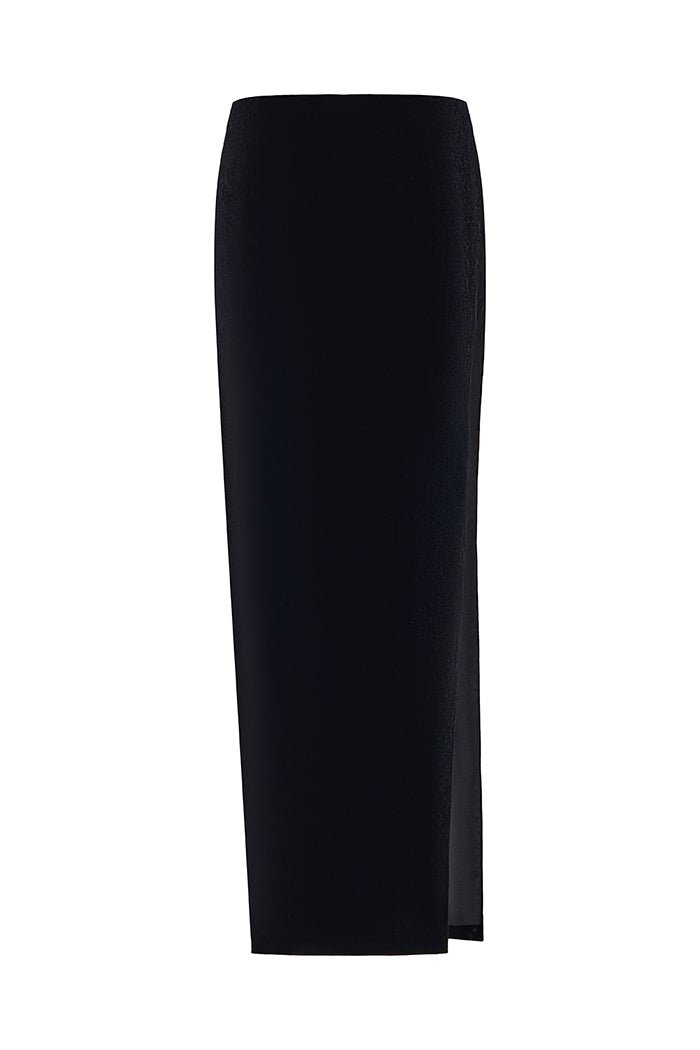 Low-rised maxi skirt with a side slit – Rasario