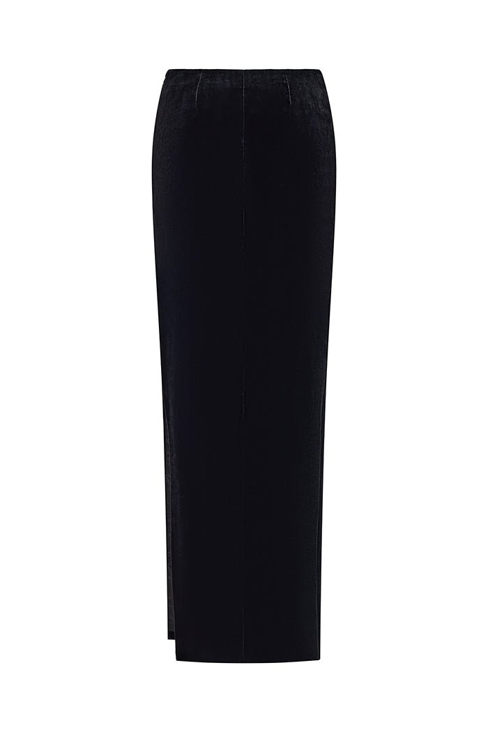 Low-rised maxi skirt with a side slit – Rasario