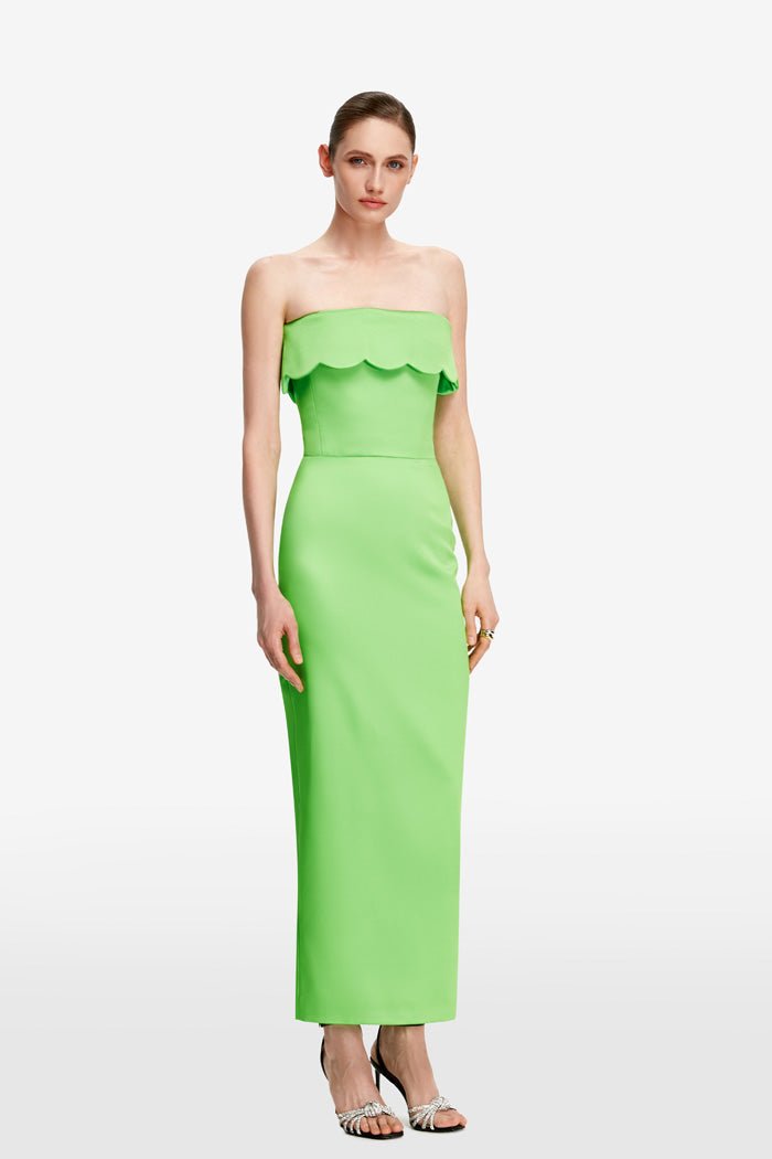 Satin corset midi dress – Rasario