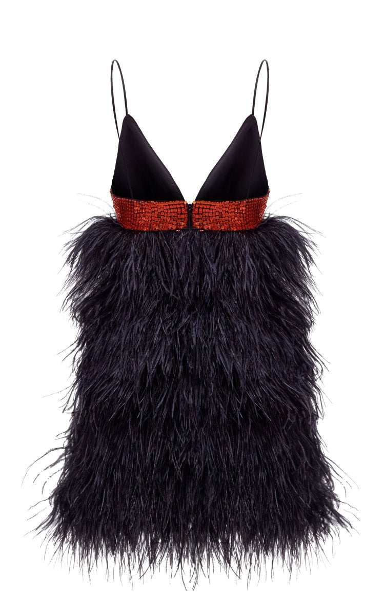 Fringe sequined mini dress – Rasario