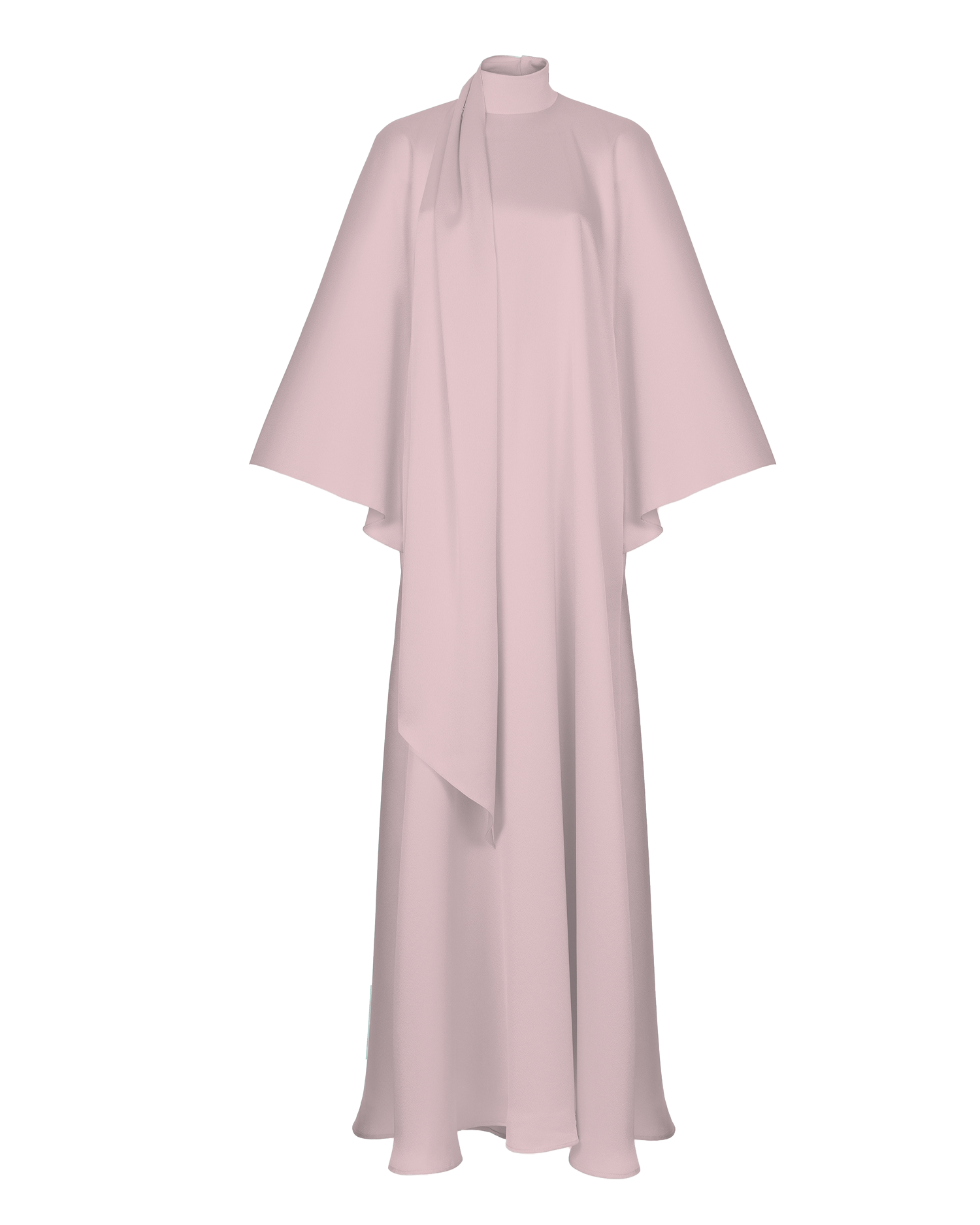 Bow-embellished satin voluminous gown