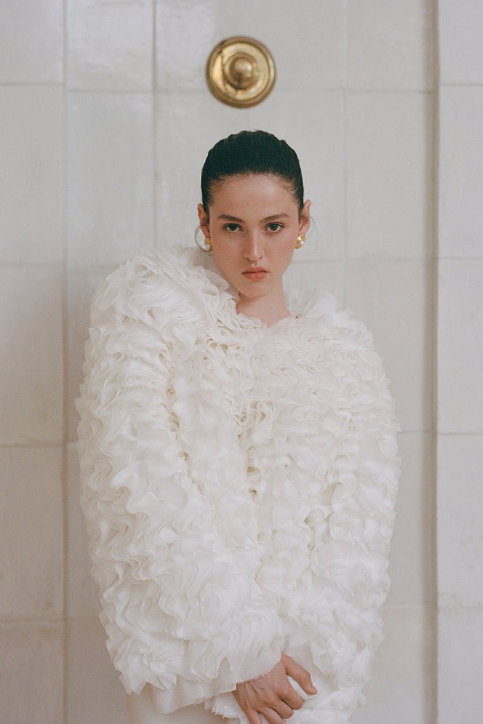 Chiffon and silk jacket – Rasario