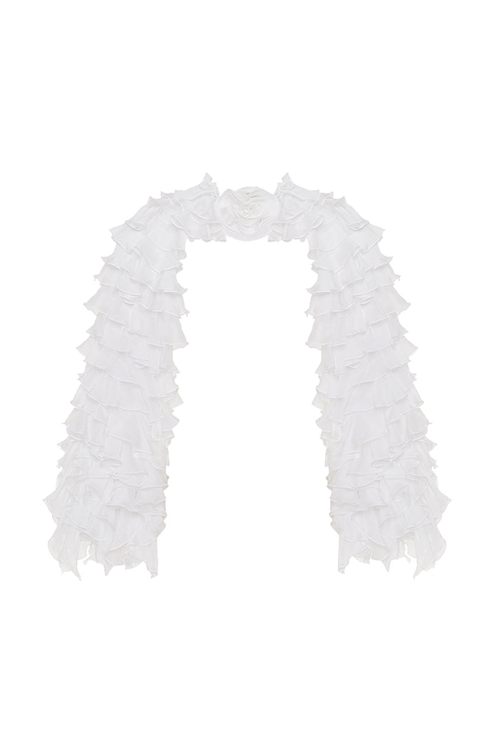 Chiffon bolero with flounces – Rasario
