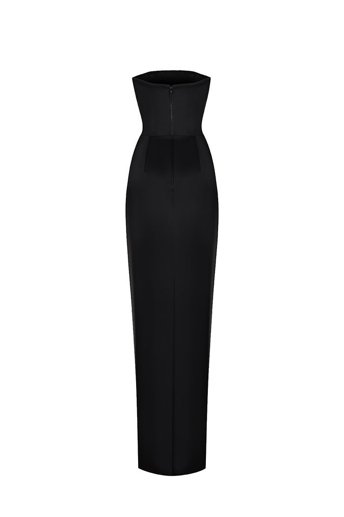 Crepe corset maxi dress – Rasario