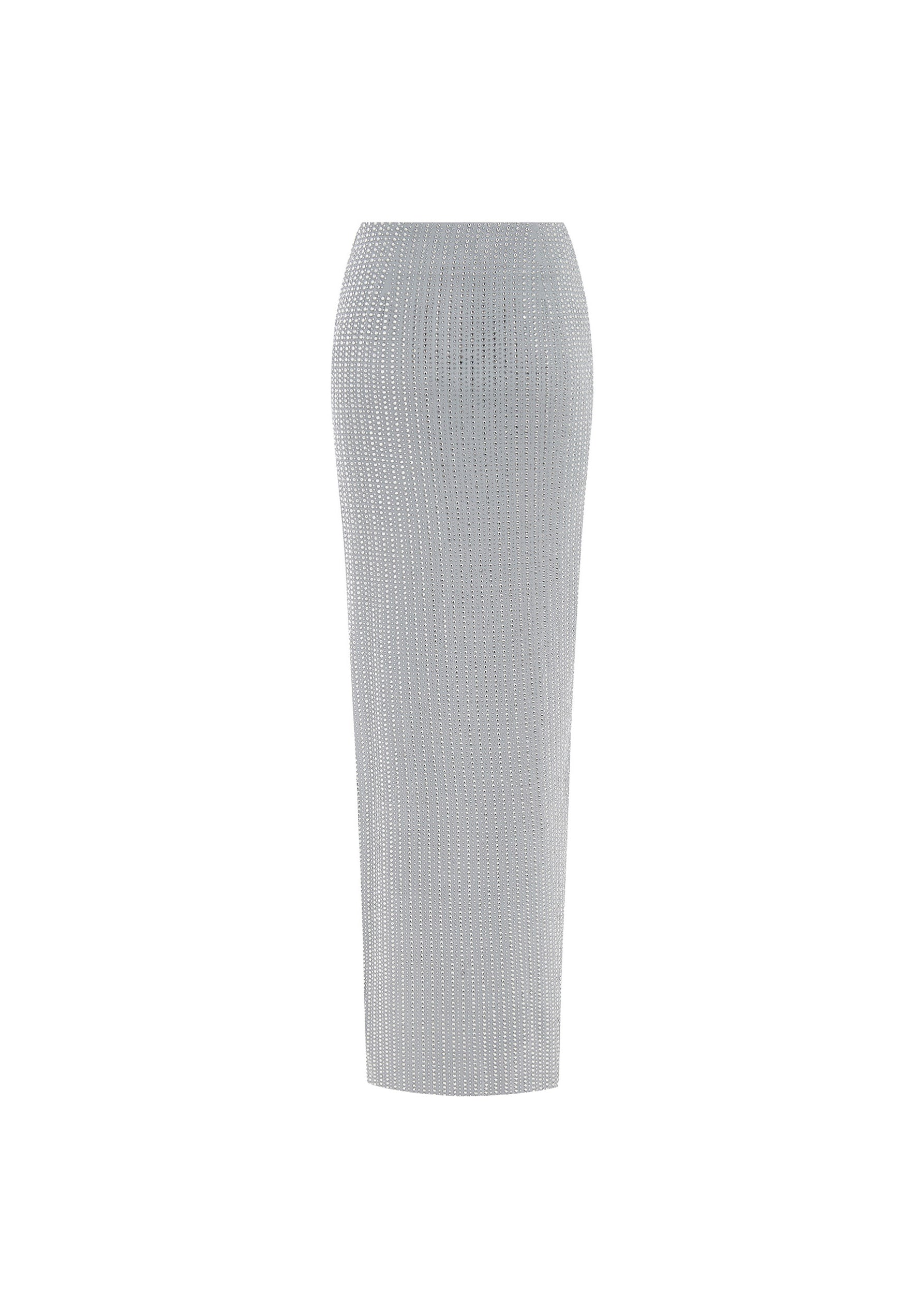 Crystal-embllished chiffon maxi skirt with a slit – Rasario