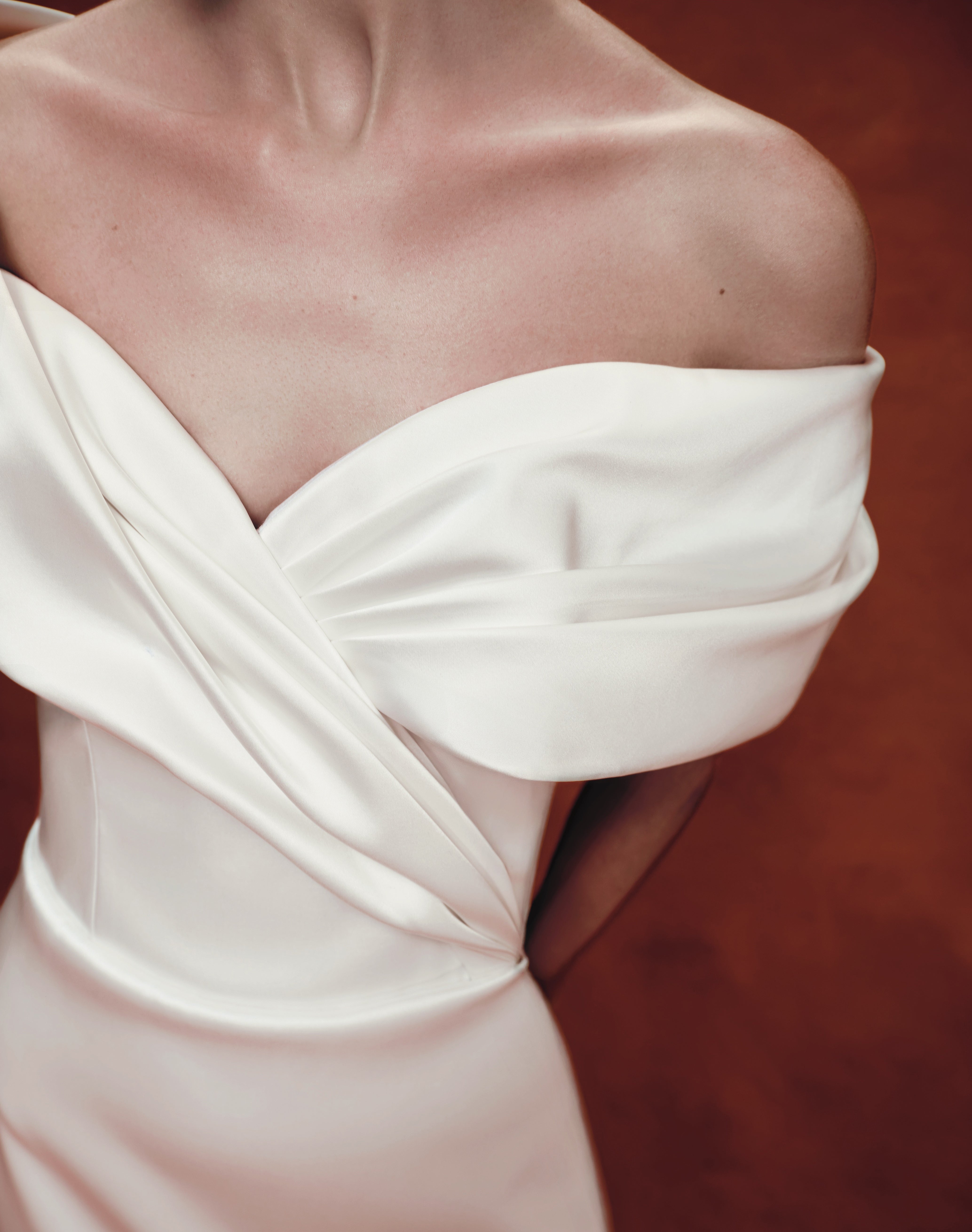 Satin corset maxi dress