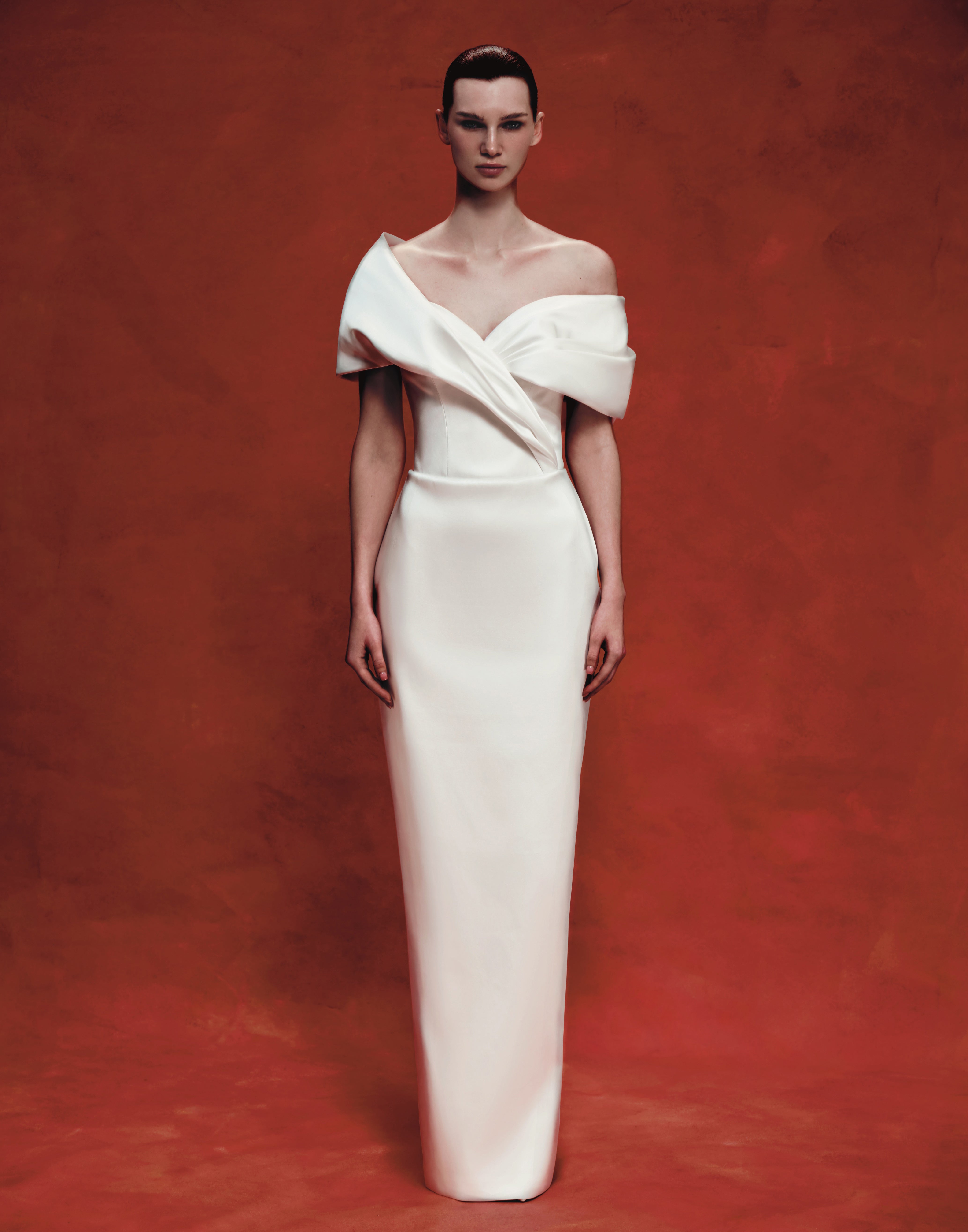 Satin corset maxi dress