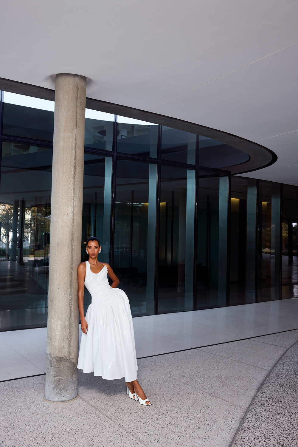Asymmetric sequin corset maxi dress – Rasario