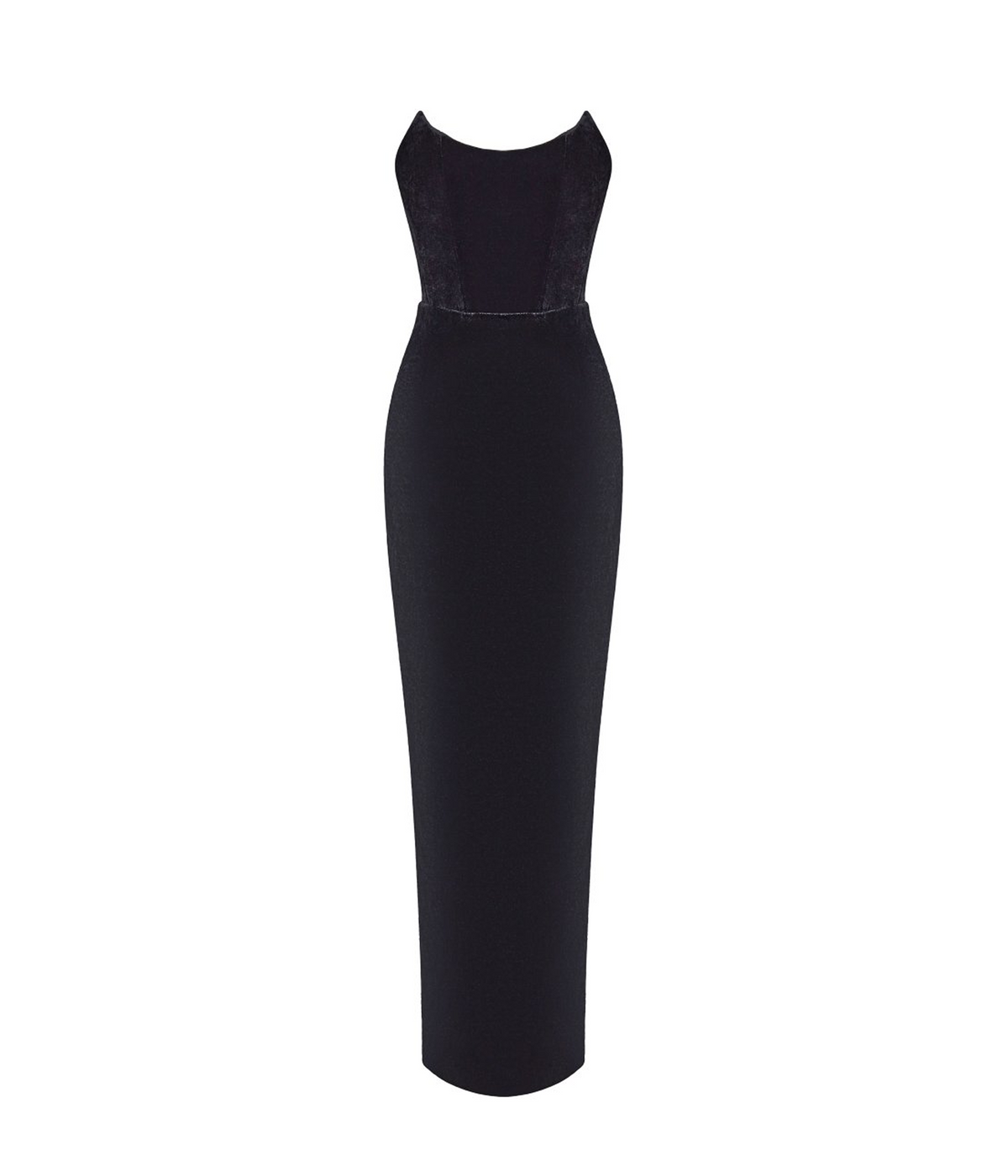 Velvet corset maxi dress