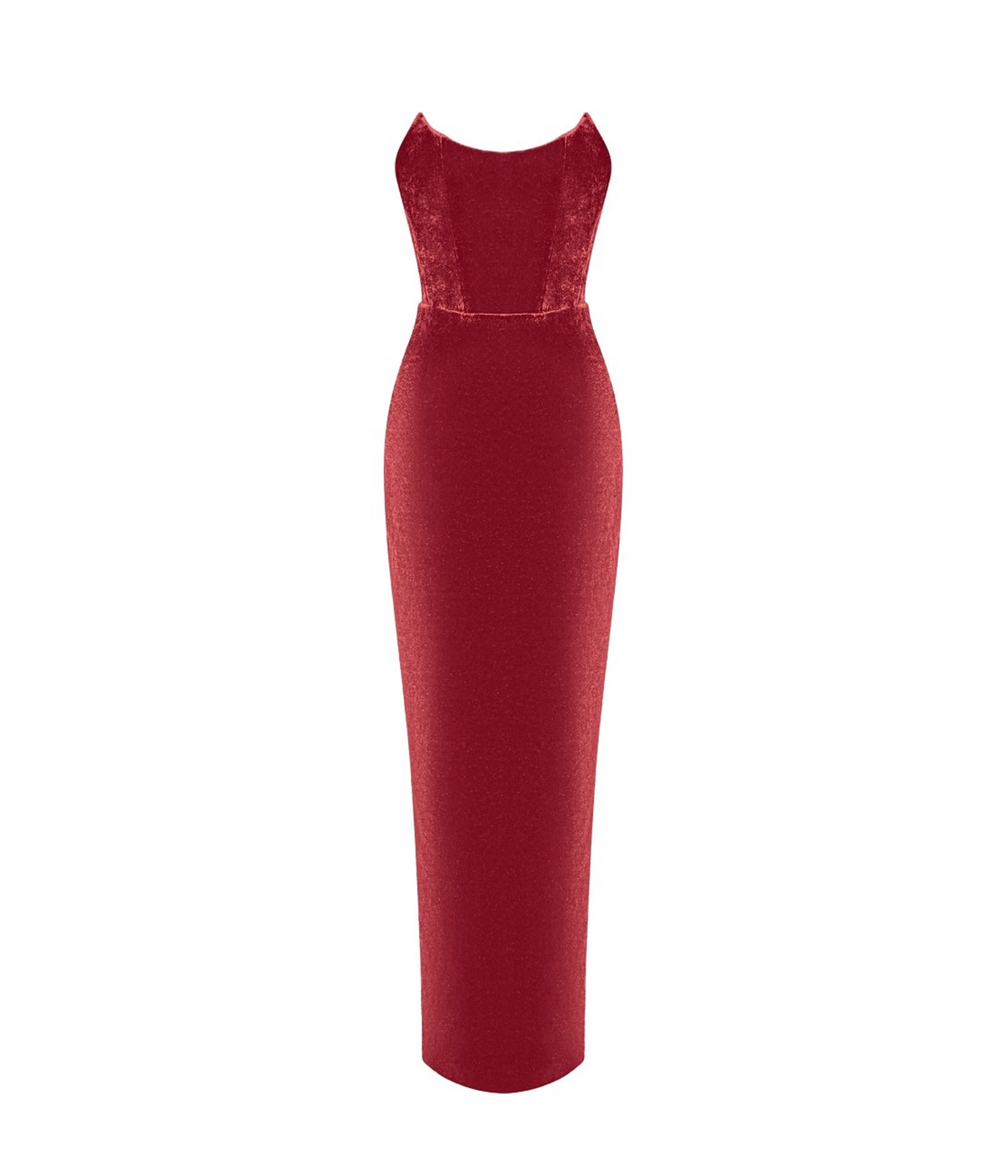 Velvet corset maxi dress