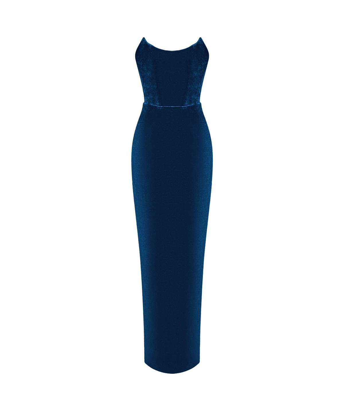Velvet corset maxi dress