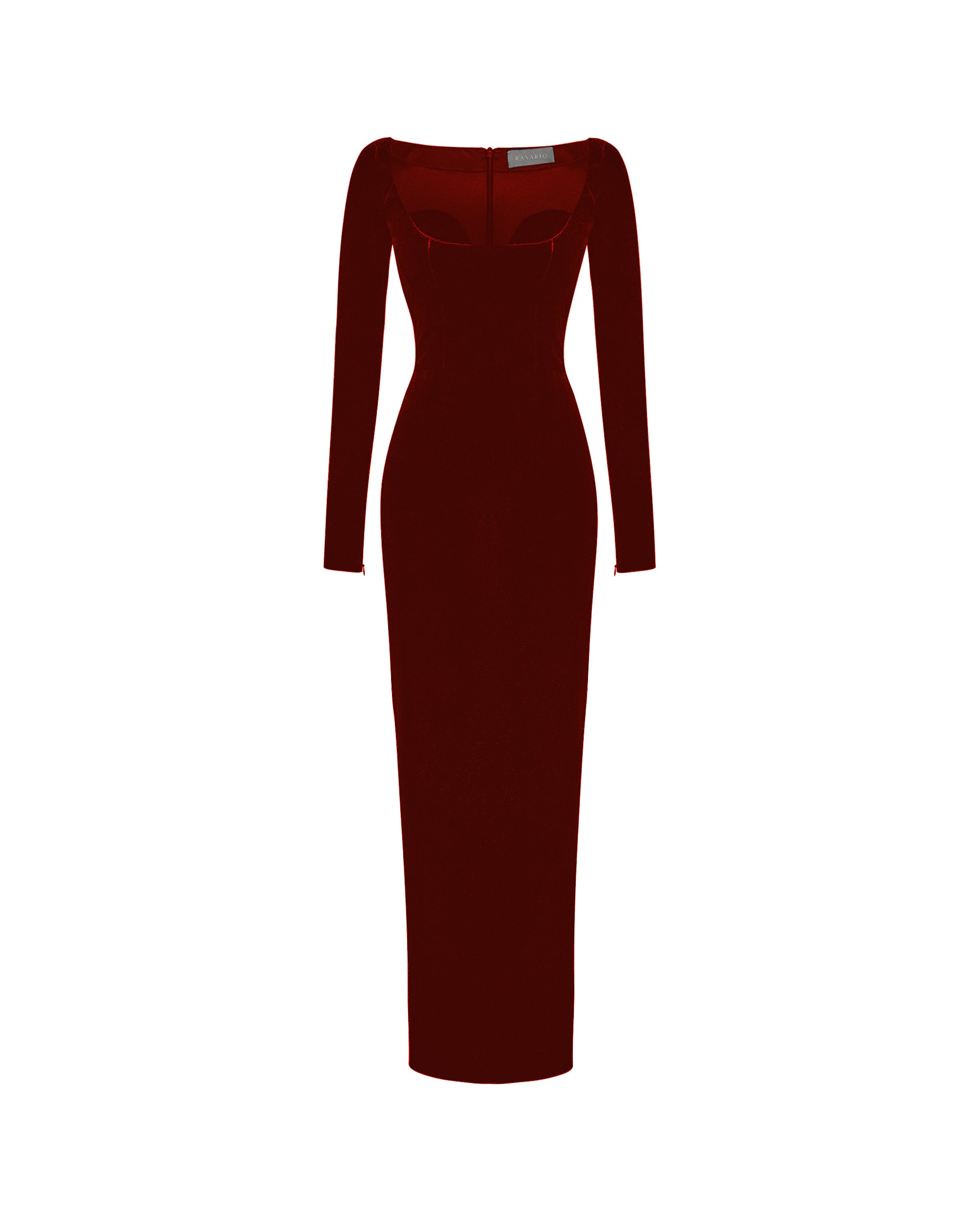 Velvet midi dress