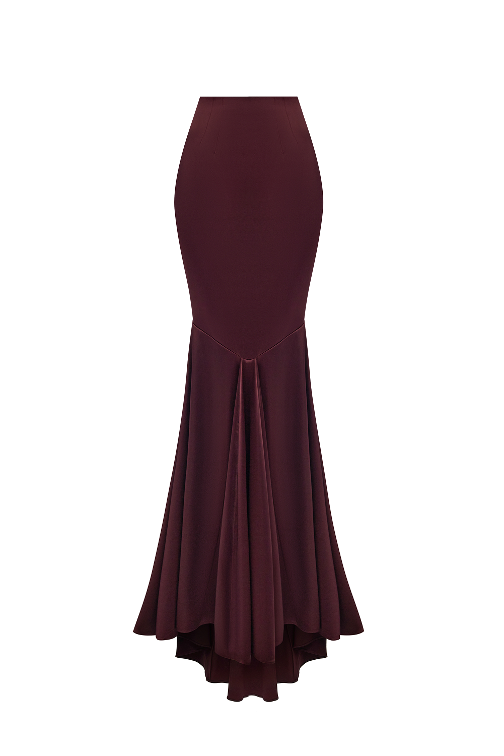 Maxi skirt with a train
