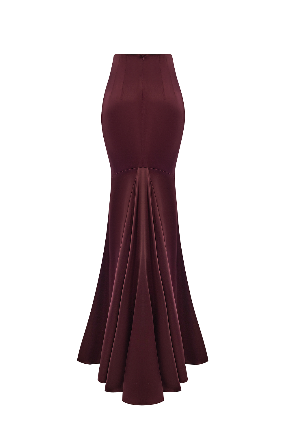 Maxi skirt with a train