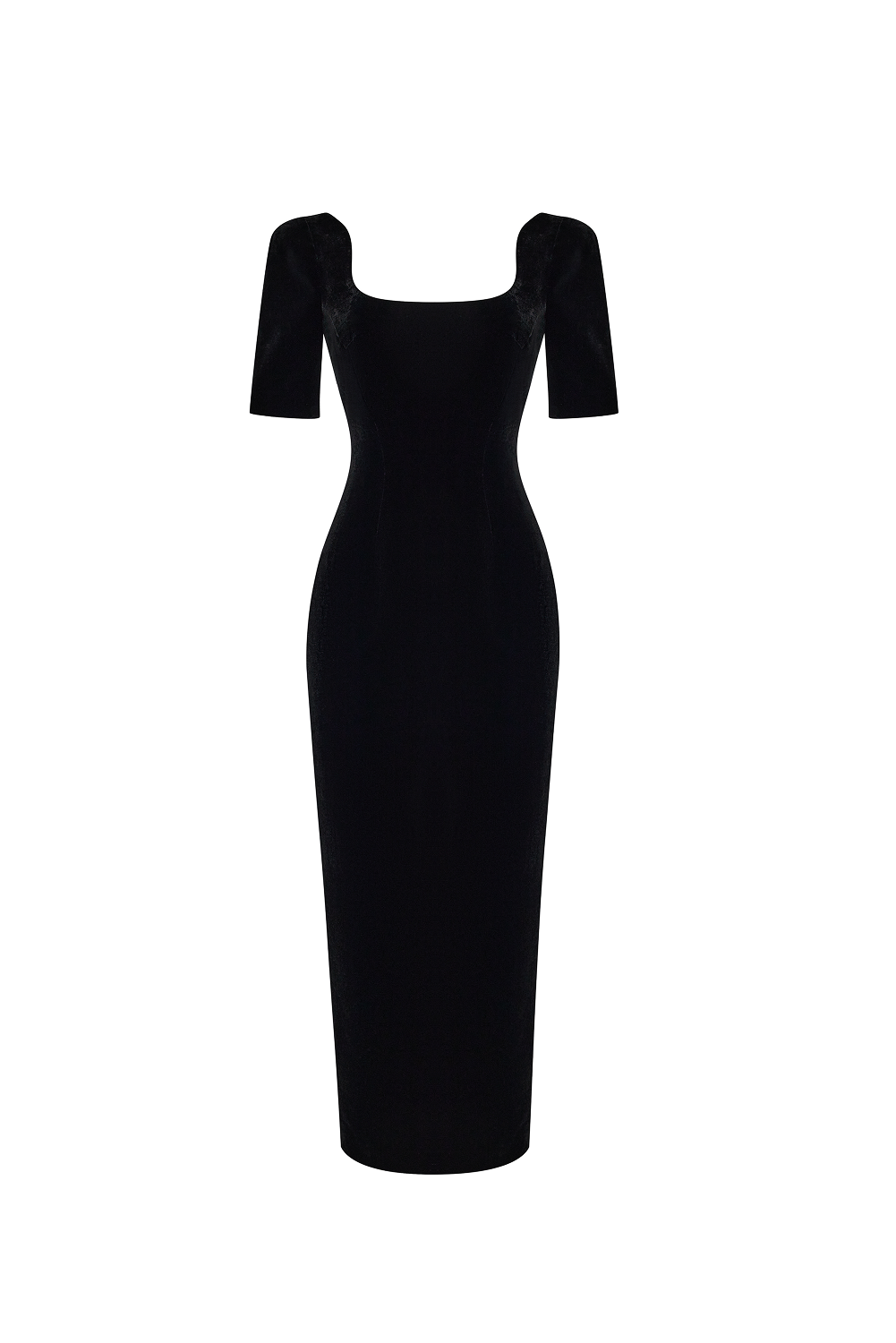 Velvet midi dress