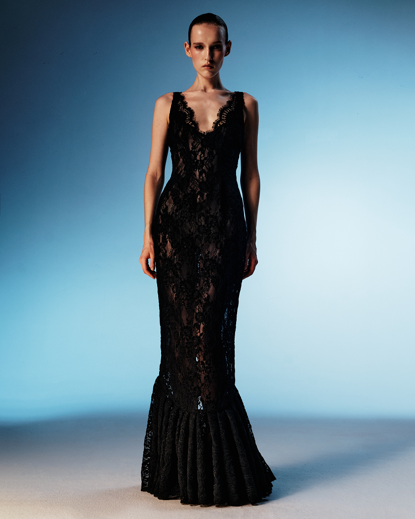Lace maxi dress