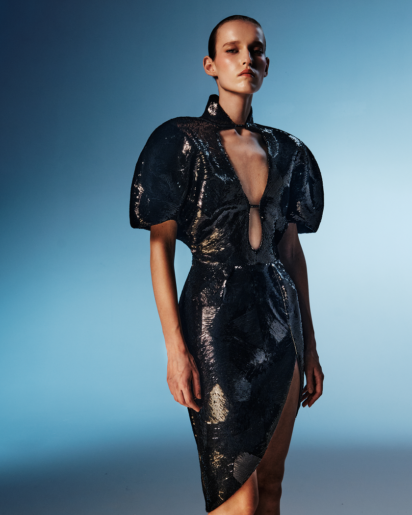 Sequin midi dress