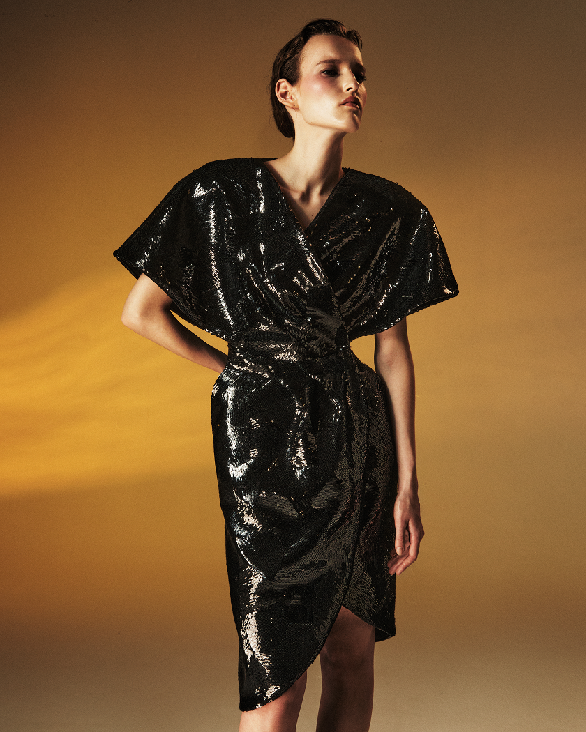 Sequin midi dress 34 (FR) / Black Sequin midi dress 34 (FR) / Black
